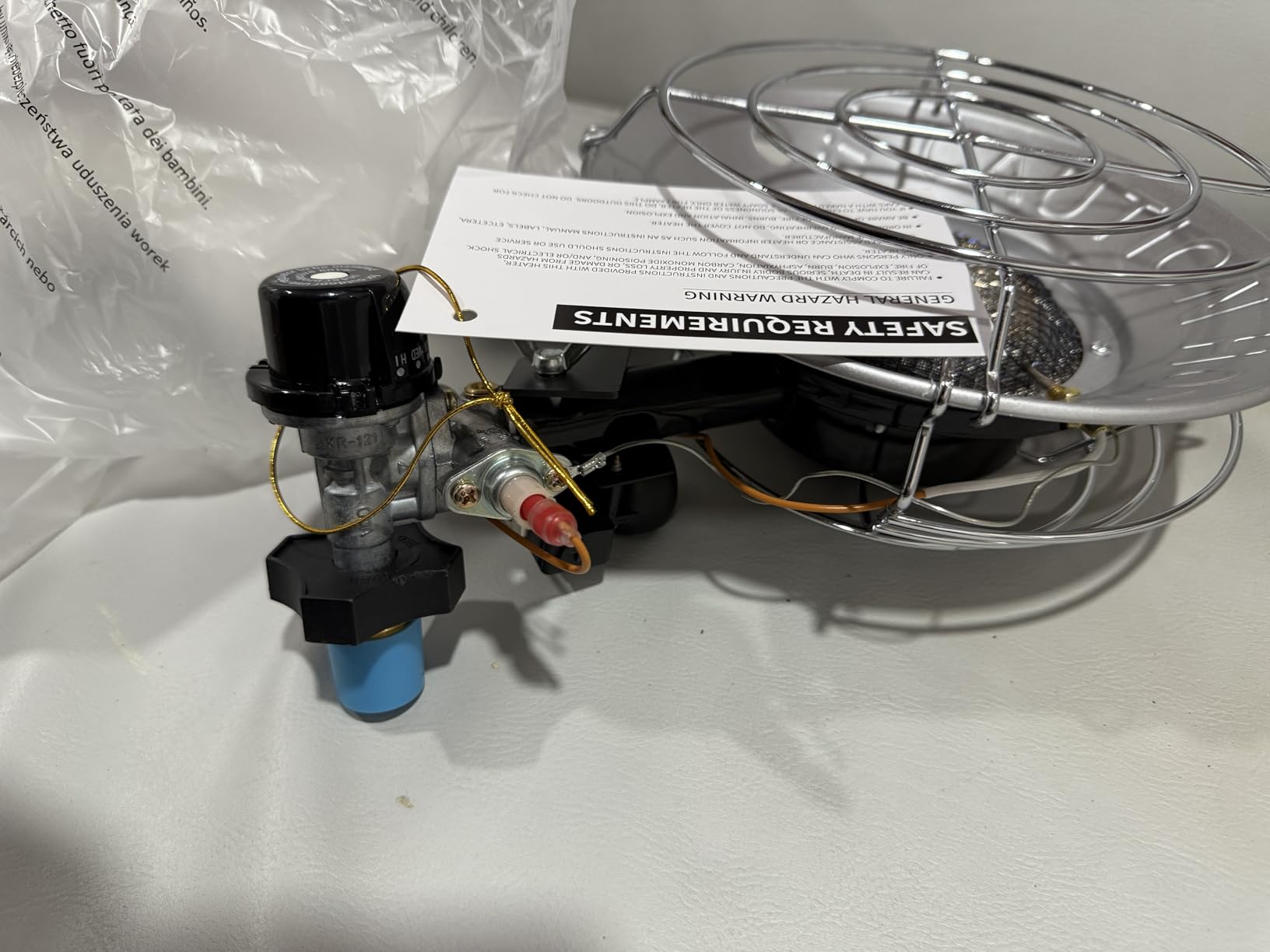 Buyplus Propane Heater 15,000BTU, Portable Outdoor Propane Heater with 3 Adjustable Modes & Safety Shut-off Valve, Single Tank Top Tent Heaters for Camping, Fishing, Outdoor Use, Red - Customer Photo 2