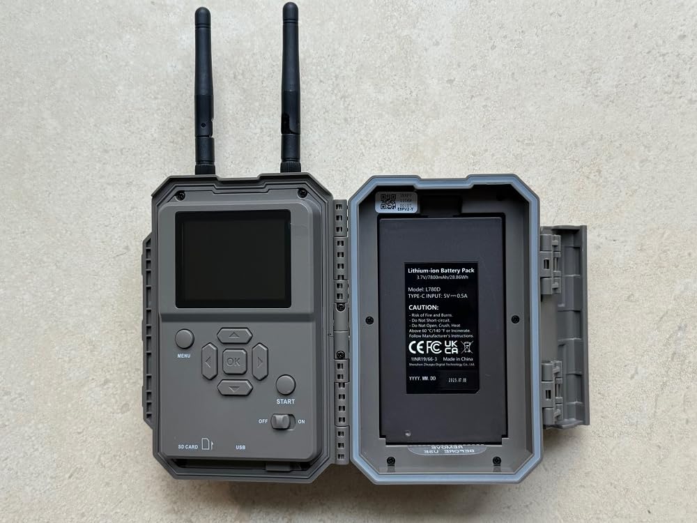 GardePro E8 2.0 Pro WiFi Trail Camera 4K with 64GB SD Card & 7800mAh Battery, Dual Antennas, Night Vision, App Control, Waterproof Game Camera for Wildlife or Property - Customer Photo 1