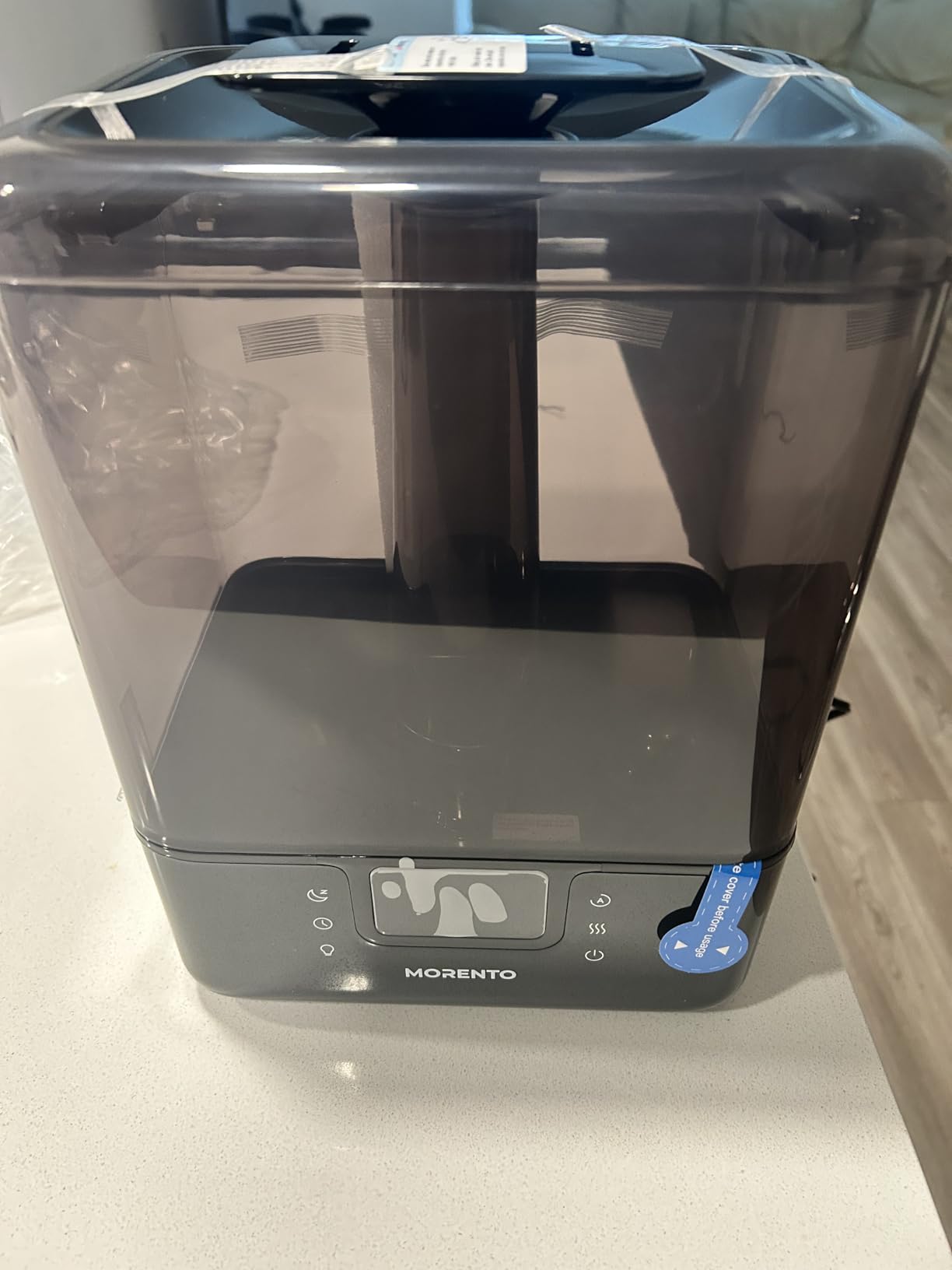 Smart Humidifiers for Bedroom Large Room Home, 6L Cool Mist Top Fill Humidifier with Essential Oil Diffuser, Smart App & Voice Control, for Nursery & Plants, White, 1 Pack + 7 Color NightLight - Customer Photo 1