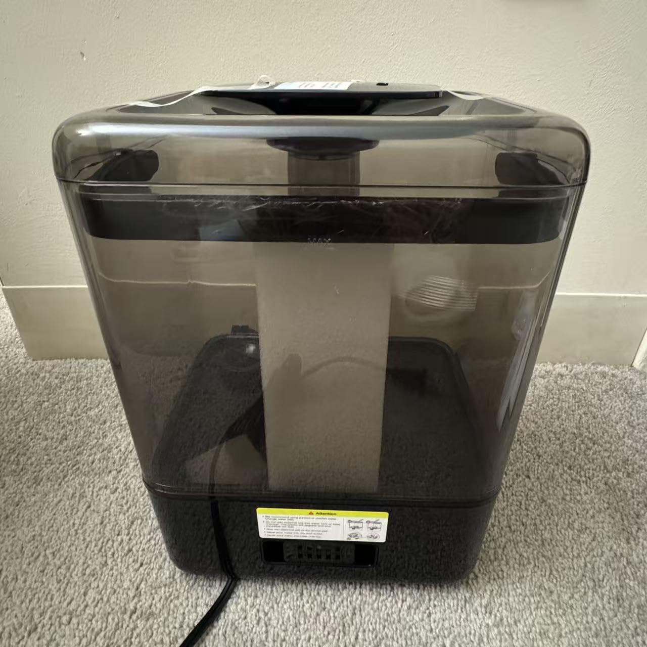 Smart Humidifiers for Bedroom Large Room Home, 6L Cool Mist Top Fill Humidifier with Essential Oil Diffuser, Smart App & Voice Control, for Nursery & Plants, White, 1 Pack + 7 Color NightLight - Customer Photo 2