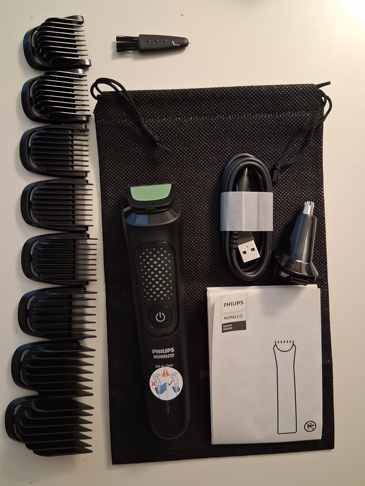 Philips Norelco All-in-One 3000 Series 13 in 1 Trimmer, Beard Styler & Men's Hair Clipper, 9 Length Settings & Self-Sharpening Skin-Friendly Blades, MG3919/50 - Customer Photo 2