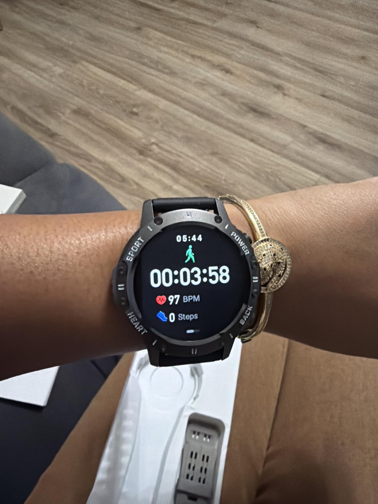 Smart Watch for Men Fitness Tracker: Bluetooth Waterproof Make Answer Call Digital Mens Watches Running Smartwatch for Android Phones iPhone Samsung Compatible Step Pedometer Sleep Heart Rate Monitor Customer Review Smart Watch for Men Fitness Tracker: Bluetooth Waterproof Make Answer Call Digital Mens Watches Running Smartwatch for Android Phones iPhone Samsung Compatible Step Pedometer Sleep Heart Rate Monitor - Customer Photo 1