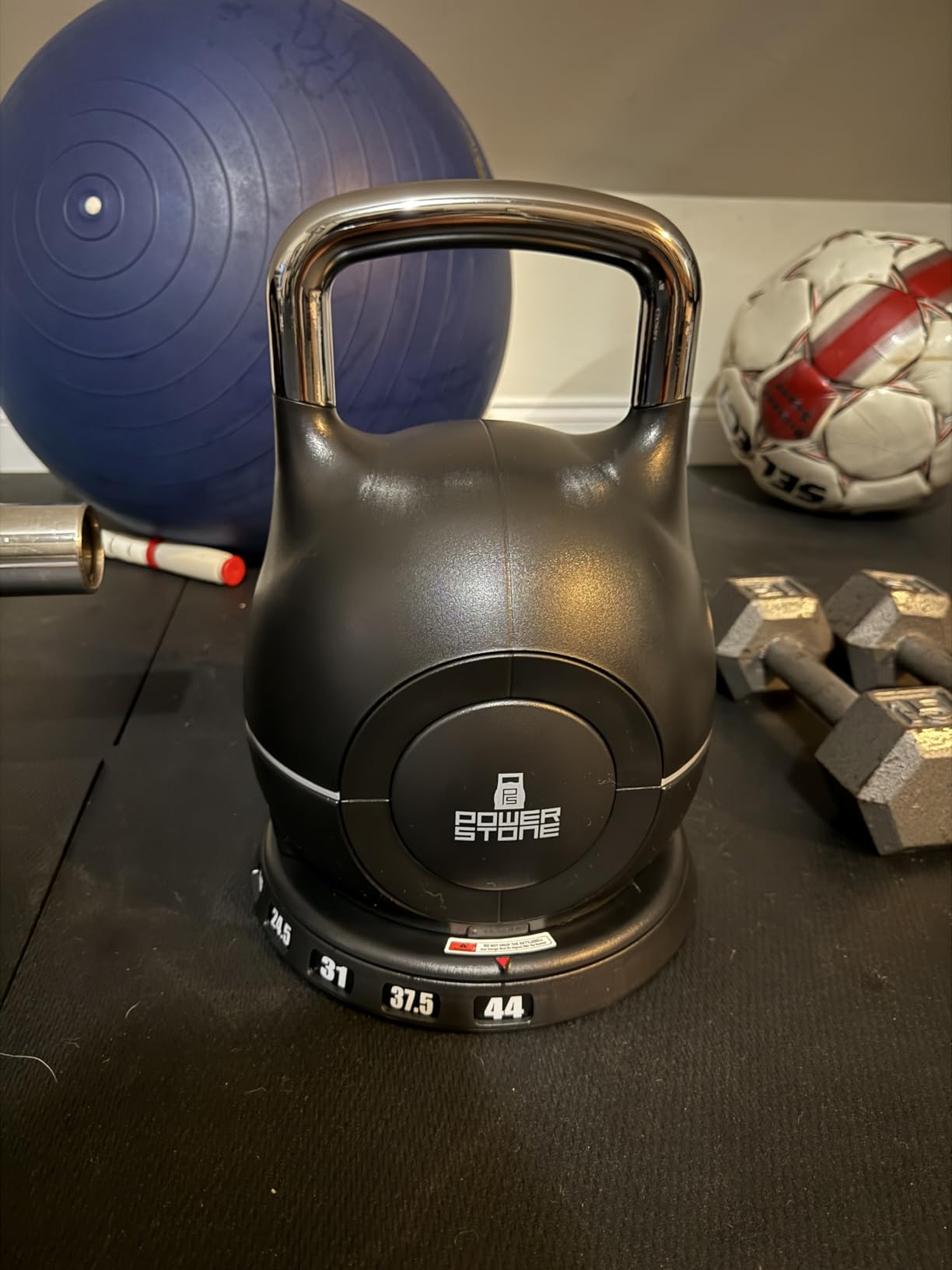 Lifepro Adjustable Kettlebells Strength Training Weight Set – 7-in-1 Quick-Select, Choose 22.5 lb or 44 lb – Compact, Safe, Space-Saving Design for Full-Body Fitness Workouts - Customer Photo 2