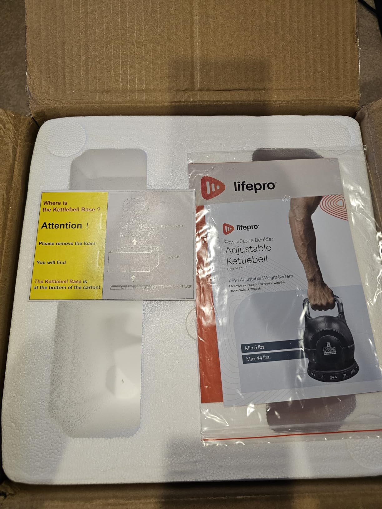 Lifepro Adjustable Kettlebells Strength Training Weight Set – 7-in-1 Quick-Select, Choose 22.5 lb or 44 lb – Compact, Safe, Space-Saving Design for Full-Body Fitness Workouts - Customer Photo 4