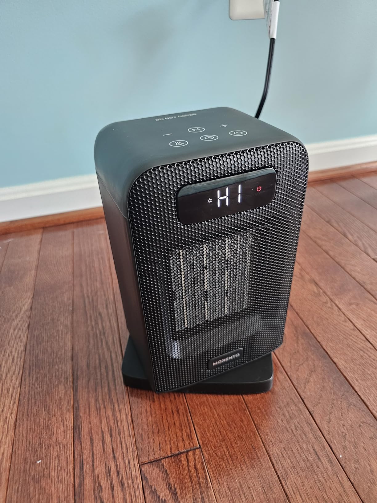 Space Heaters for Indoor Use Large Room, 1500W Portable Electric Heater with Remote, 5 Modes, Safety Protection & Child Lock, 12H Timer, Oscillation Heater for Bedroom Home Office White 1Pack - Customer Photo 1