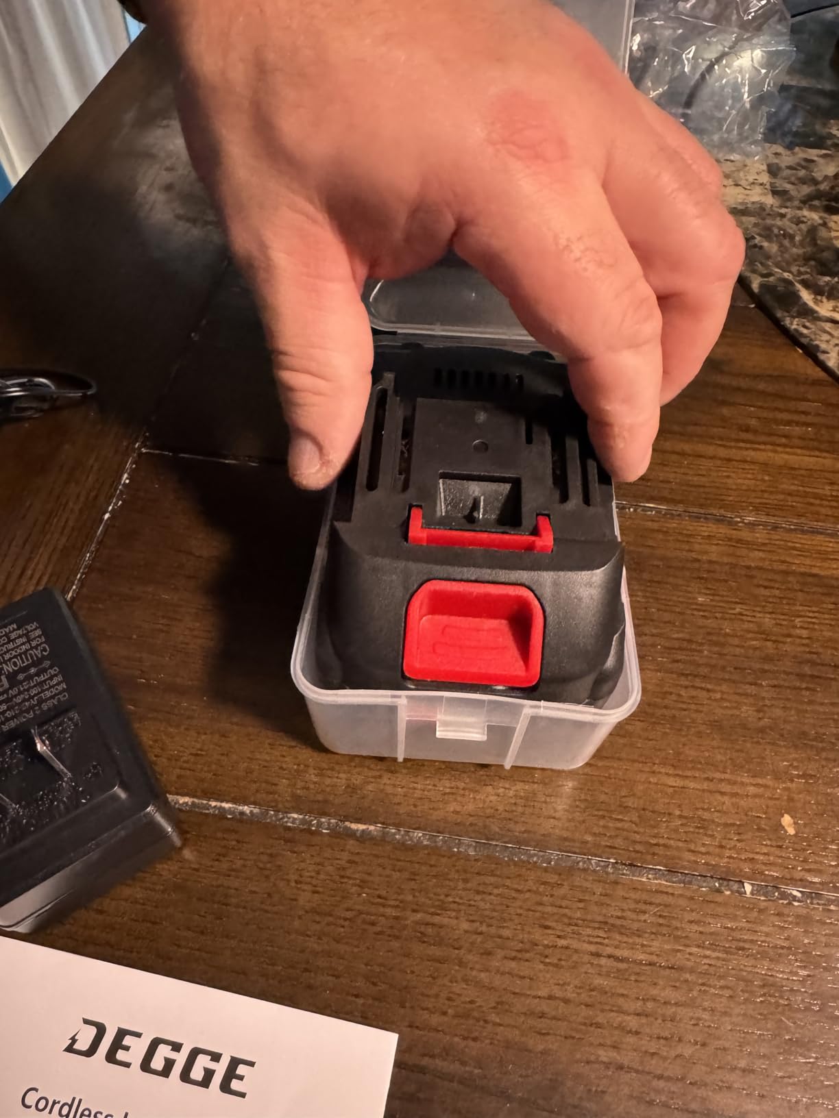 DEGGE Brushless Leaf Blower Cordless, Handheld Leaf Blowers with LED Work Light, Two Interchangeable Nozzles, Turbo Jet Blower for Lawn Care, Patio Cleaning, Garage Dust & Outdoor Use Customer Review DEGGE Brushless Leaf Blower Cordless, Handheld Leaf Blowers with LED Work Light, Two Interchangeable Nozzles, Turbo Jet Blower for Lawn Care, Patio Cleaning, Garage Dust & Outdoor Use - Customer Photo 1