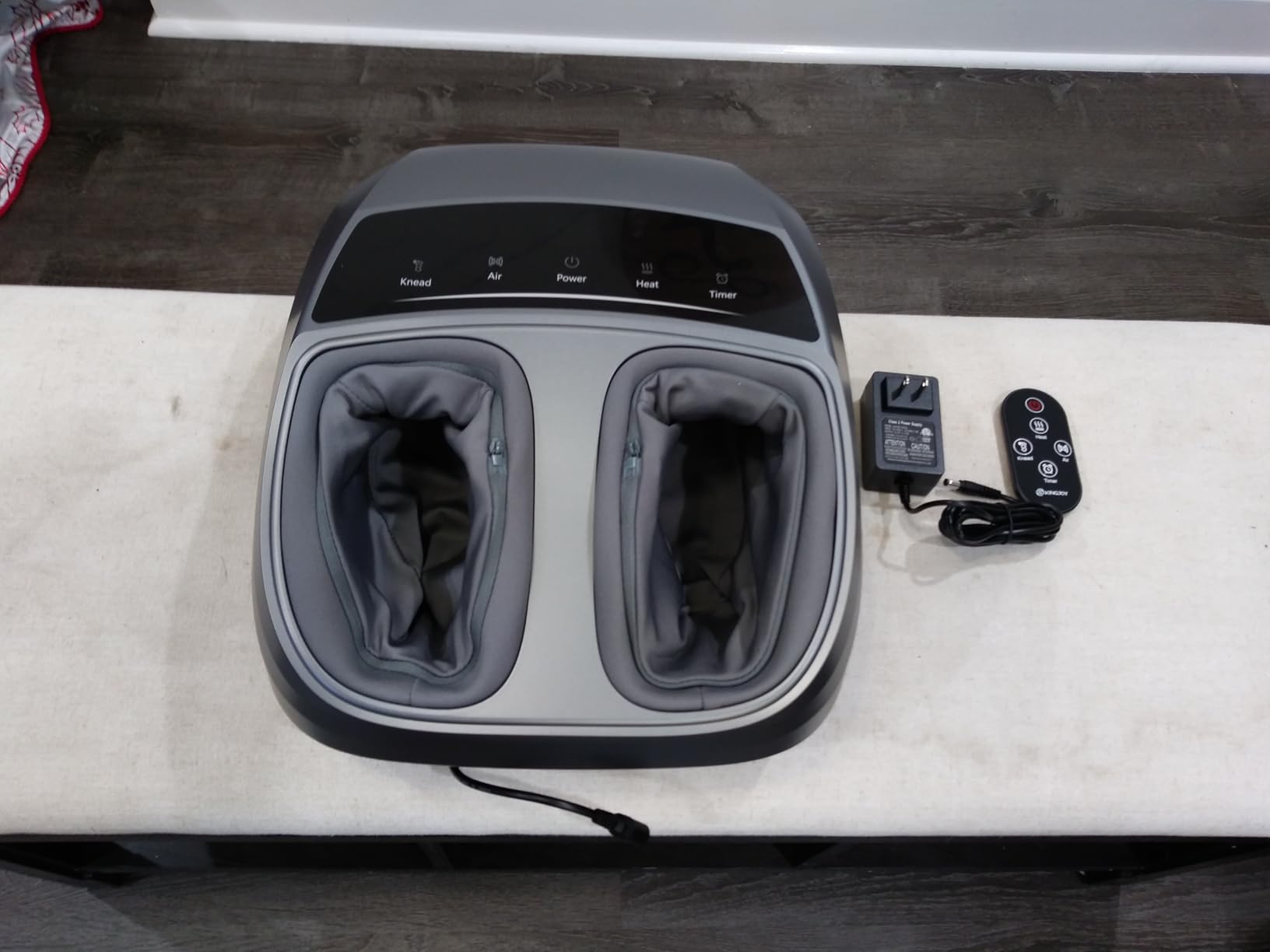 KINGJOY Foot Massager with Heat for Neuropathy, [2025 Upgraded], Deep Kneading Shiatsu Foot Massager for Plantar Fasciitis, Fits Up to Men Size 14, Gifts for Women Mom Men Dad Seniors - Customer Photo 1