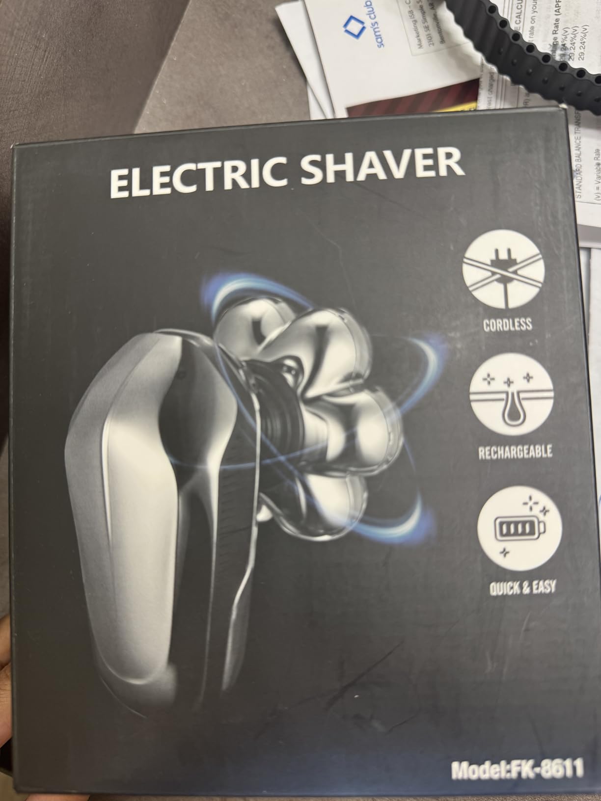 Head Shaver for Bald Men, Coklean 1400mAh Detachable Electric Shavers Rechargeable Rotary Shaver with LED Display & 8500RPM Motor IPX6 Waterproof Dry/Wet Electric Razor, Gift for Dad Husband - Customer Photo 1