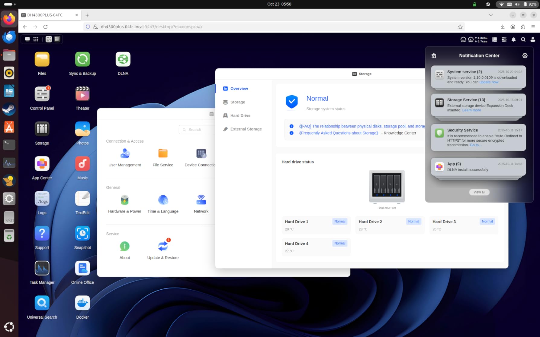 UGREEN NASync DH2300 2-Bay Desktop NAS, Support Capacity 60TB (Diskless), Remote Access, AI Photo Album, Beginner Friendly System, 4GB LPDDR4X RAM,1GbE, 4K HDMI, Network Attached Storage(Diskless) - Customer Photo 3