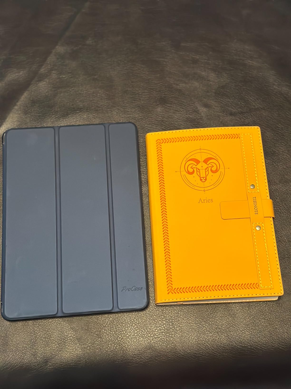 Aquarius Gifts for Women & Men, A5 Leather Journal Hardcover Notebook with Greeting Card - Unique Zodiac Gifts for Birthdays, Anniversaries, Holidays - Customer Photo 3