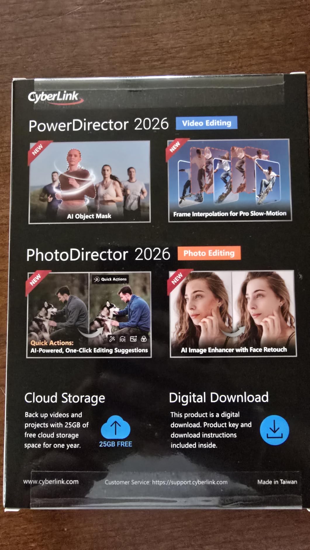 CyberLink PowerDirector and PhotoDirector 2026 | AI Video Editing & Generative AI Photo Editing for Windows | Easily Create Stunning Videos, Photos, Slideshows & Effects | Box with Download Code - Customer Photo 4