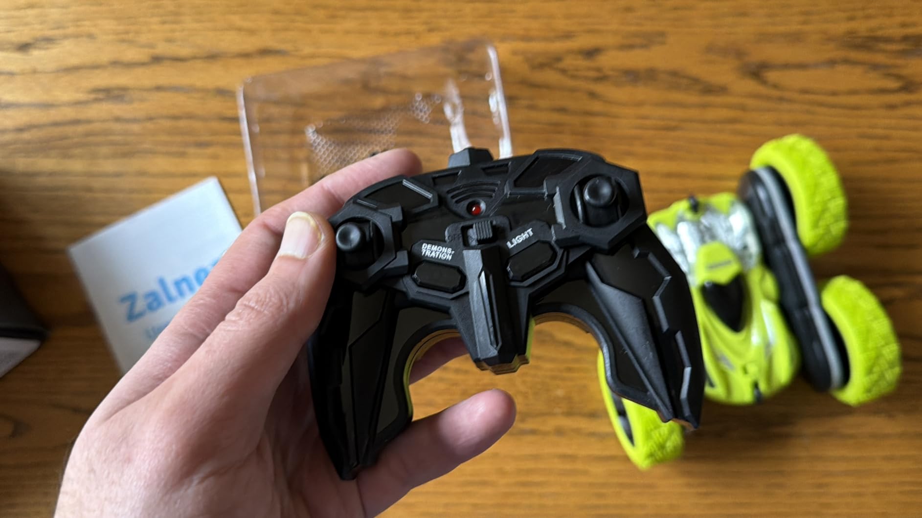 Remote Control Stunt Car 4WD 360° Flip Double‑Sided RC Cars, LED Light Bar, USB‑C Modular Battery, 2.4 GHz Outdoor Beach Toy for Boys 6‑12 Years Old, Birthday & Christmas Kids Gift, Blue - Customer Photo 2