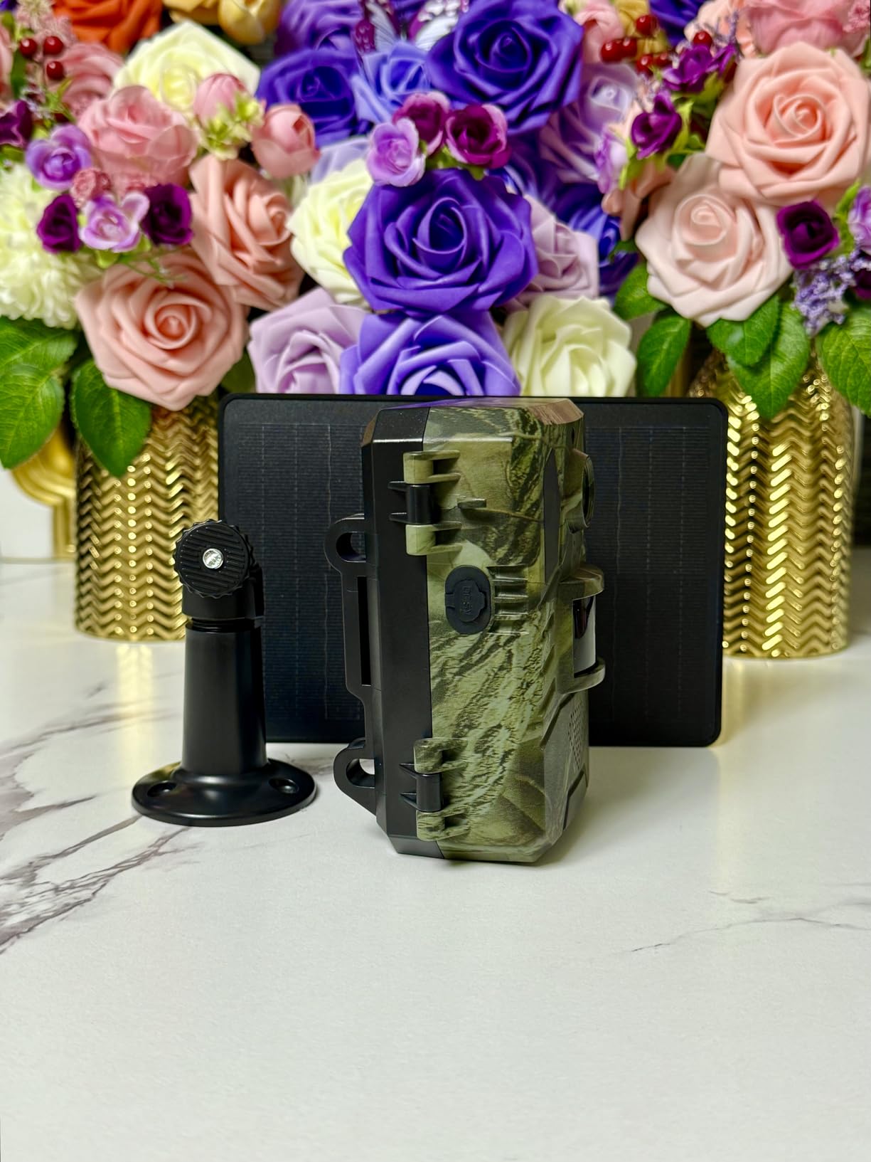 Trail Camera, Cellular Trail Camera with Built-in SIM Card 4G Unlimited Data Plan 2k HD Live Streaming Game Cameras with Night Vision Motion Activated Waterproof IP66 4W Solar Panle Trail Cam - Customer Photo 2