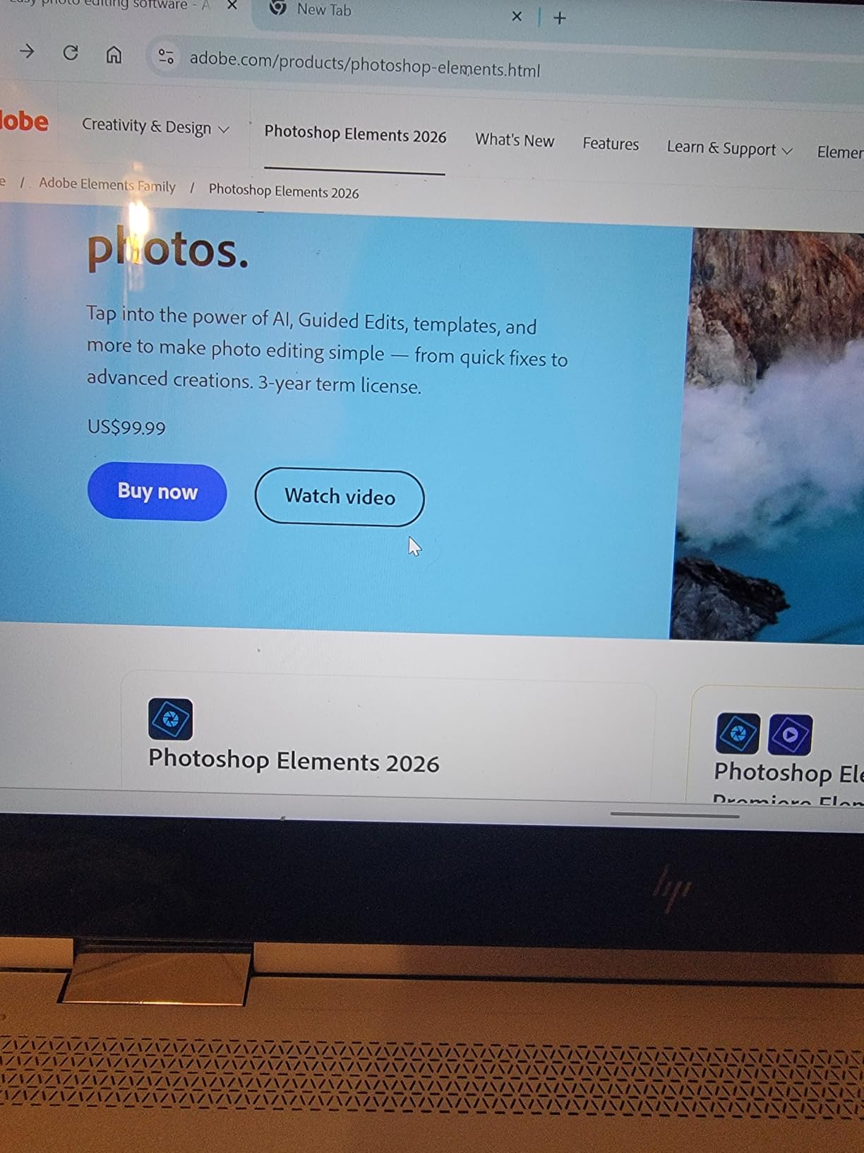 Adobe Photoshop Elements & Premiere Elements 2026 | Software Download | Photo & Video Editing | 3-year term license | Activation Required [PC/Mac Online Code] - Customer Photo 1