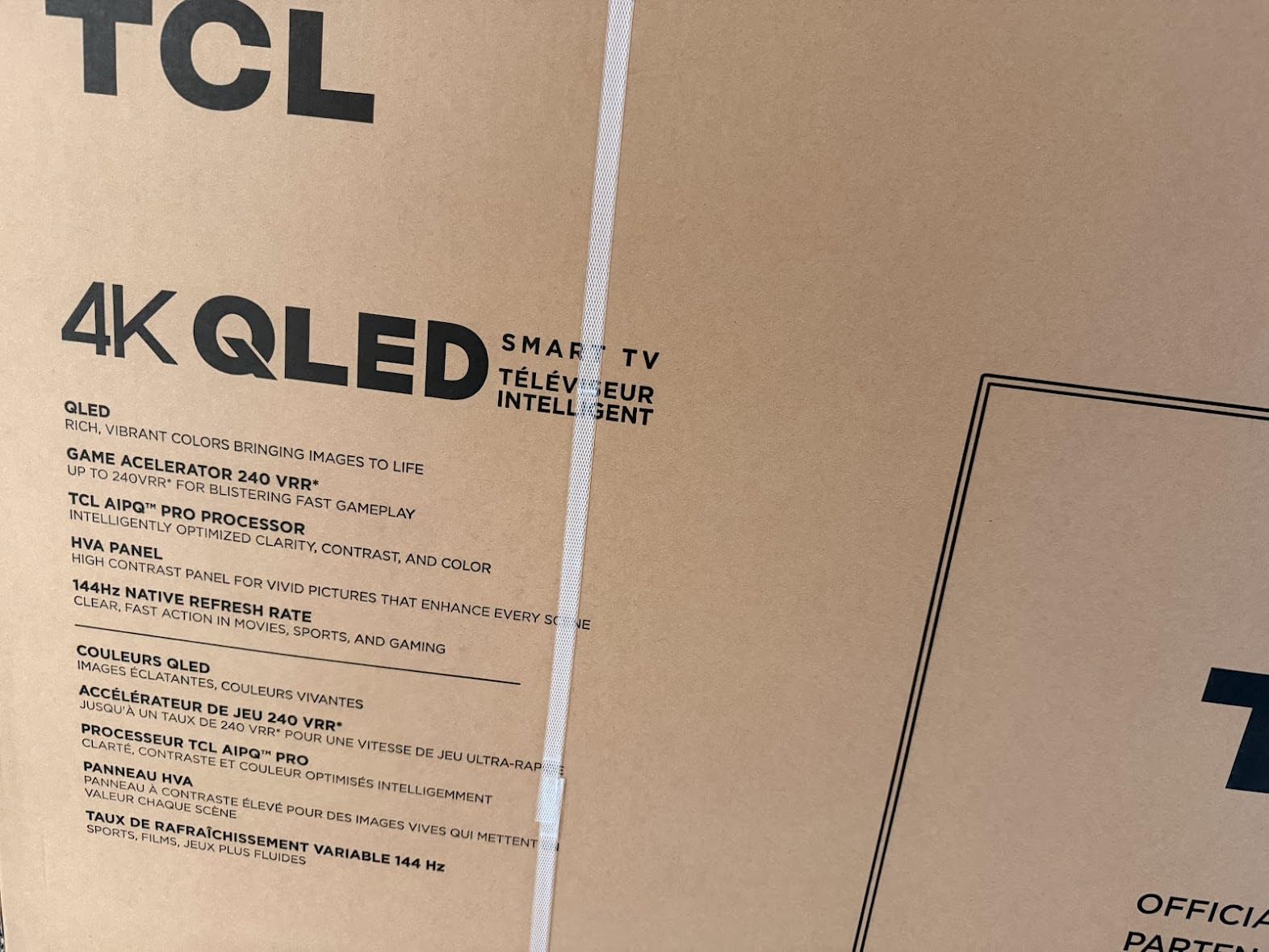 TCL 55 Inch Class T7 Series | 4K QLED HDR | 55T7, 2025 Model | 120HZ Refresh Rate High Brightness Smart Google TV Dolby Atmos Audio | Voice Remote Alexa Gaming Streaming Television - Customer Photo 1