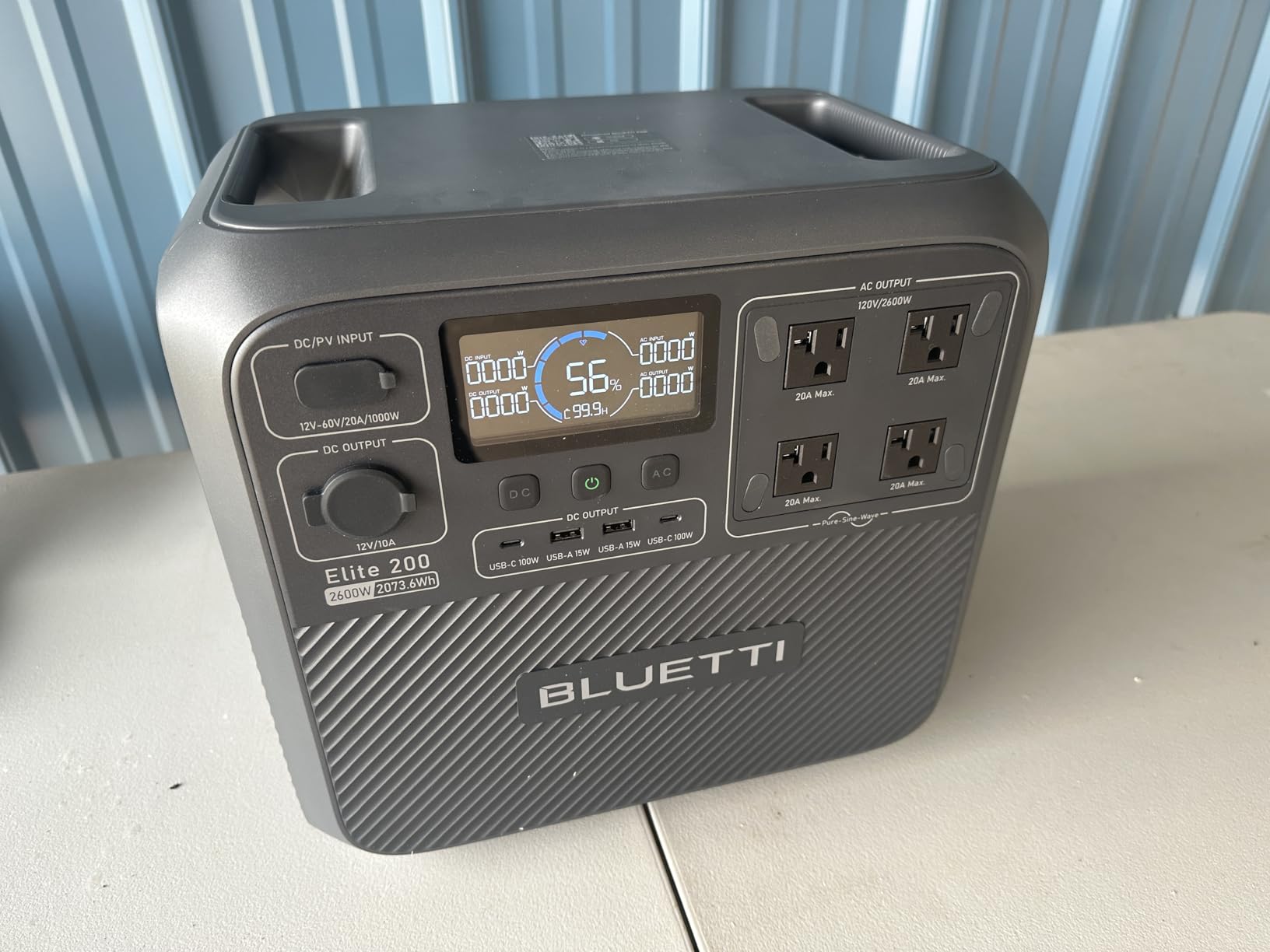 BLUETTI Solar Generator Elite 200 V2 with 2 100W Solar Panels Included, Portable Power Station 2073.6Wh w/ 4 2600W AC Outlets, 17-Year Lifespan LFP Emergency Power for Home Backup, Outages, Camping - Customer Photo 1