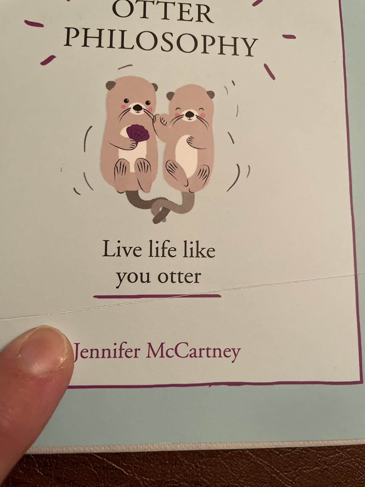 The Little Book of Otter Philosophy (The Little Animal Philosophy Books) - Customer Photo 2