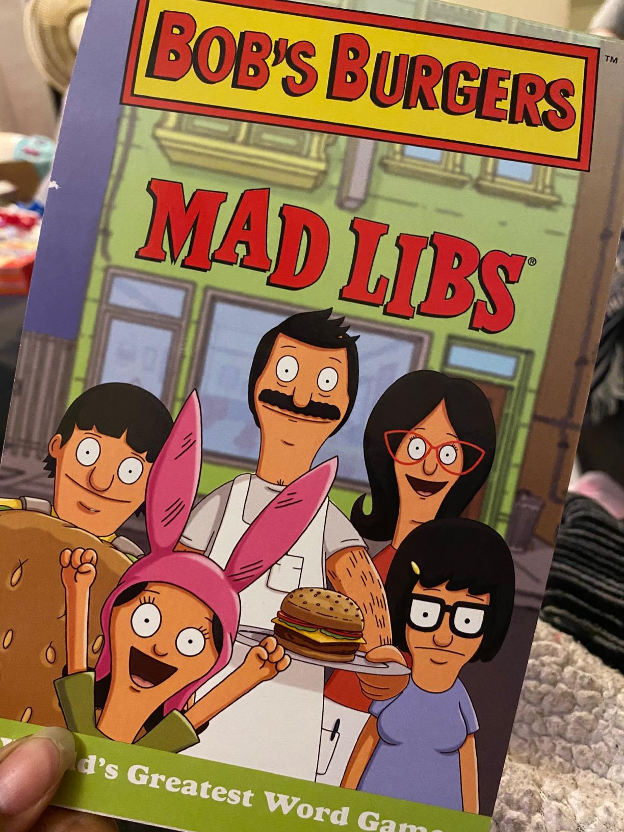 Bob's Burgers Mad Libs: World's Greatest Word Game - Customer Photo 1