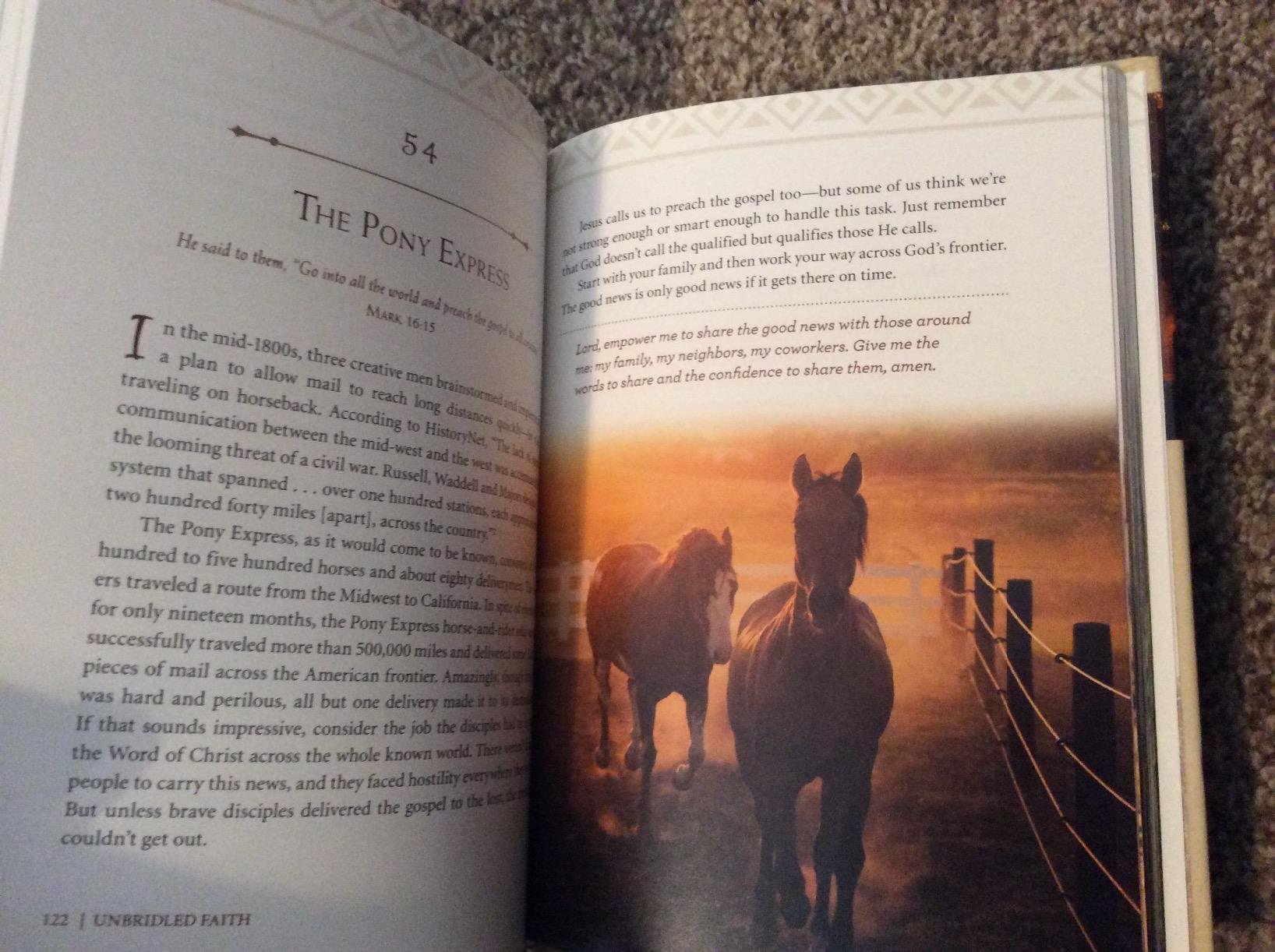 Unbridled Faith: 100 Devotions from the Horse Farm - A Daily Devotional - The Perfect Christian Gift for Horse Lovers and Equestrian Enthusiasts - Customer Photo 4