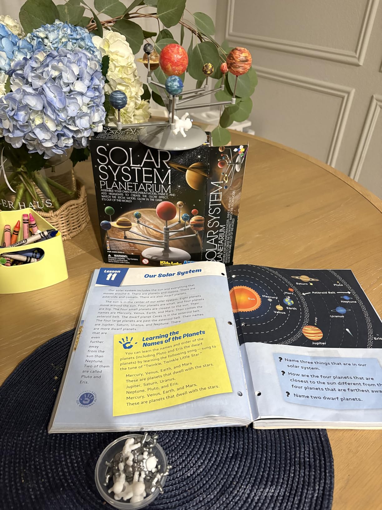 4M Solar System Planetarium - DIY Glow In The Dark Astronomy Planet Model Stem Toys Gift for Kids & Teens, Girls & Boys, Model:3427 - Customer Photo 1