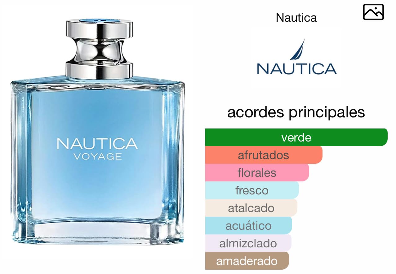 Nautica Voyage Eau De Toilette, Cologne and Fragrance For Men, Fresh, Romantic, Fruity Scent Woody, Aquatic Notes of Apple, Water Lotus, Cedarwood, and Musk Ideal Day Wear, Long Lasting 3.3Fl oz - Customer Photo 1