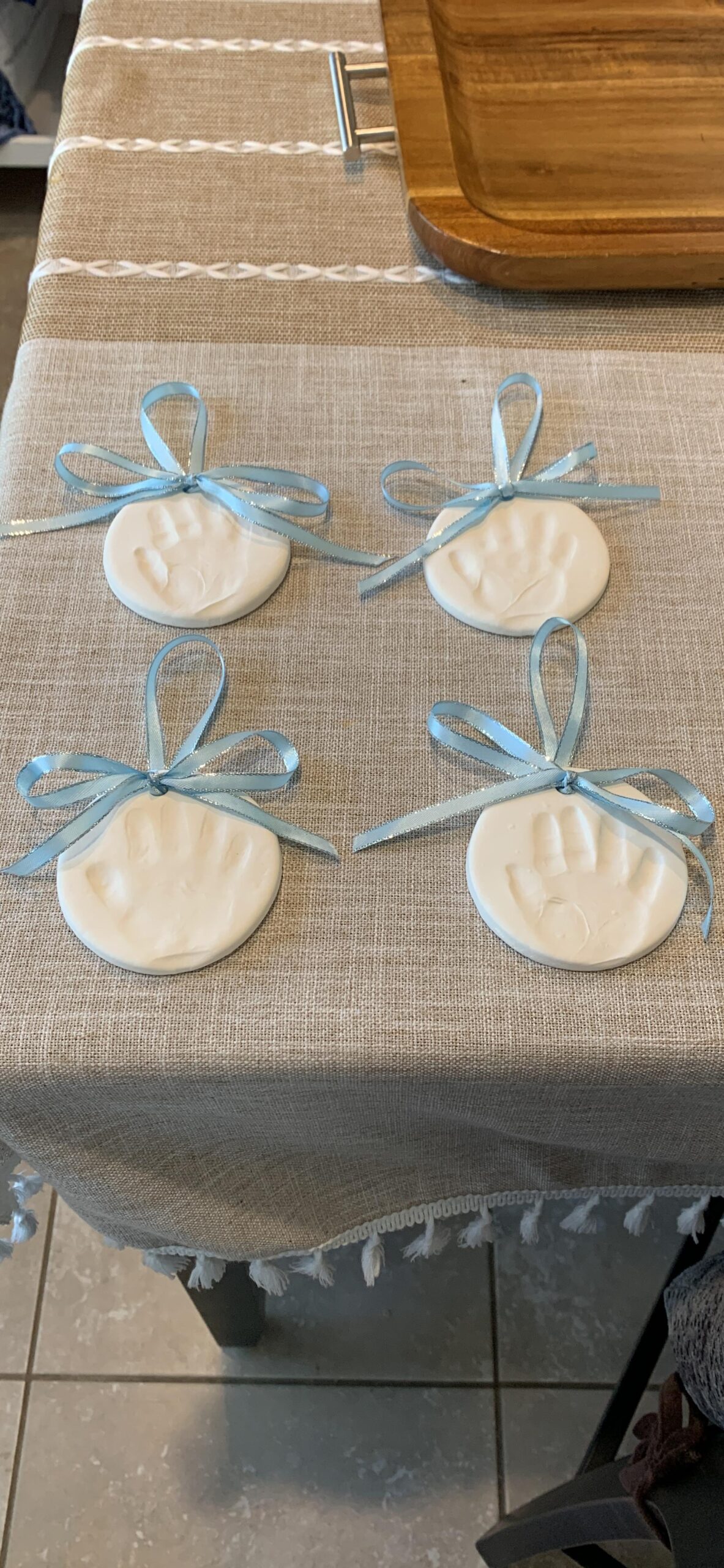 Pearhead Babyprints Ornament, Baby's First Christmas Holiday Keepsake, Newborn Handprint or Footprint Clay Kit - Customer Photo 4