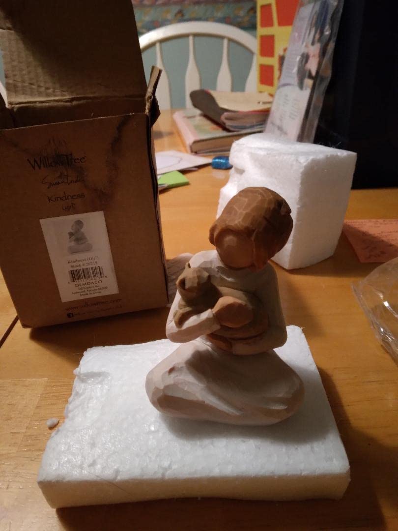 Willow Tree Kindness (Girl), Above All, Kindness, Expresses Relationship with A Much-Loved Pet, A Gift to Celebrate an Adoption, for Animal Lovers and Cat Owners, Sculpted Hand-Painted Figure - Customer Photo 1