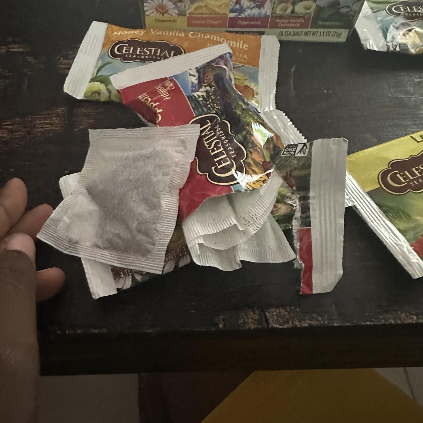 Celestial Seasonings Herbal Tea Sampler Variety Pack, Caffeine Free, 18 Tea Bags Box - Customer Photo 2