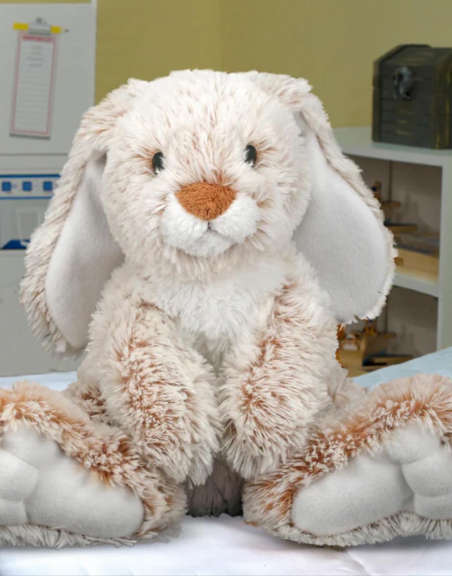Melissa & Doug Burrow Bunny Stuffed Animal Plushie with Big Feet, Floppy Ears & Fluffy Tail, Adorable Pretend Play Toddler Toys for Girls & Boys 3+ - Customer Photo 1