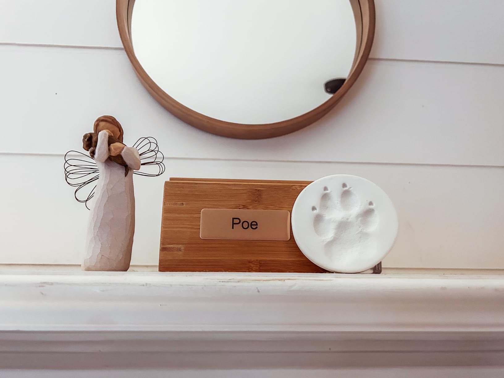 Willow Tree Angel of Friendship, for Those who Share The Spirit of Friendship, Angel Carrying Dog as Reminder of Loyal Pets and Friends, Present and Past, Sculpted Hand-Painted Figure - Customer Photo 5