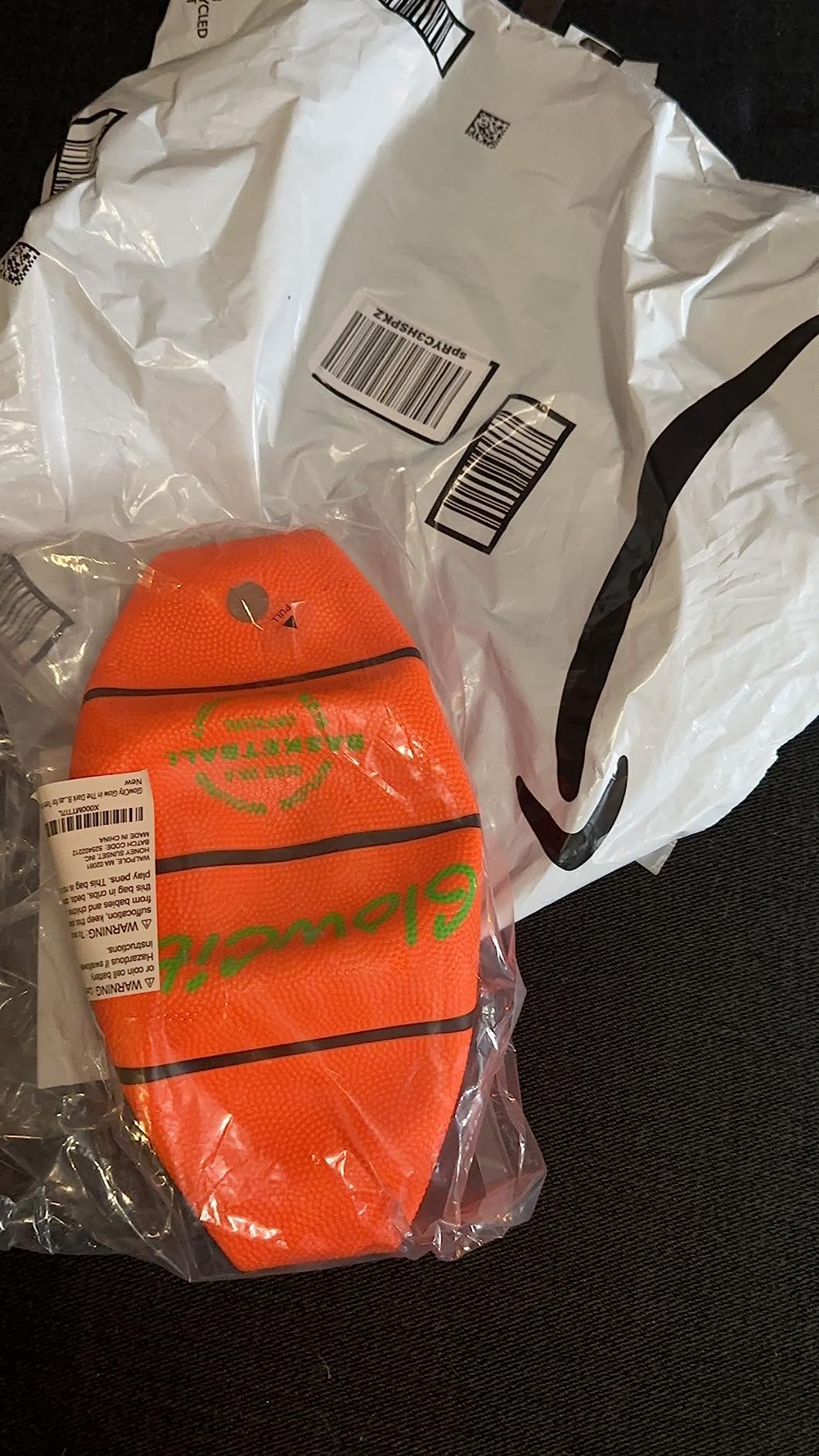 GlowCity Glow in The Dark Basketball - Sizes 5, 6, 7 Light Up Ball for Kids, Teens & Adults - Red Glow for Outdoor Games - Sports Birthday Gifts Ideas for Boys Ages 6 7 8 9 10 11 12 13 14 - Customer Photo 2