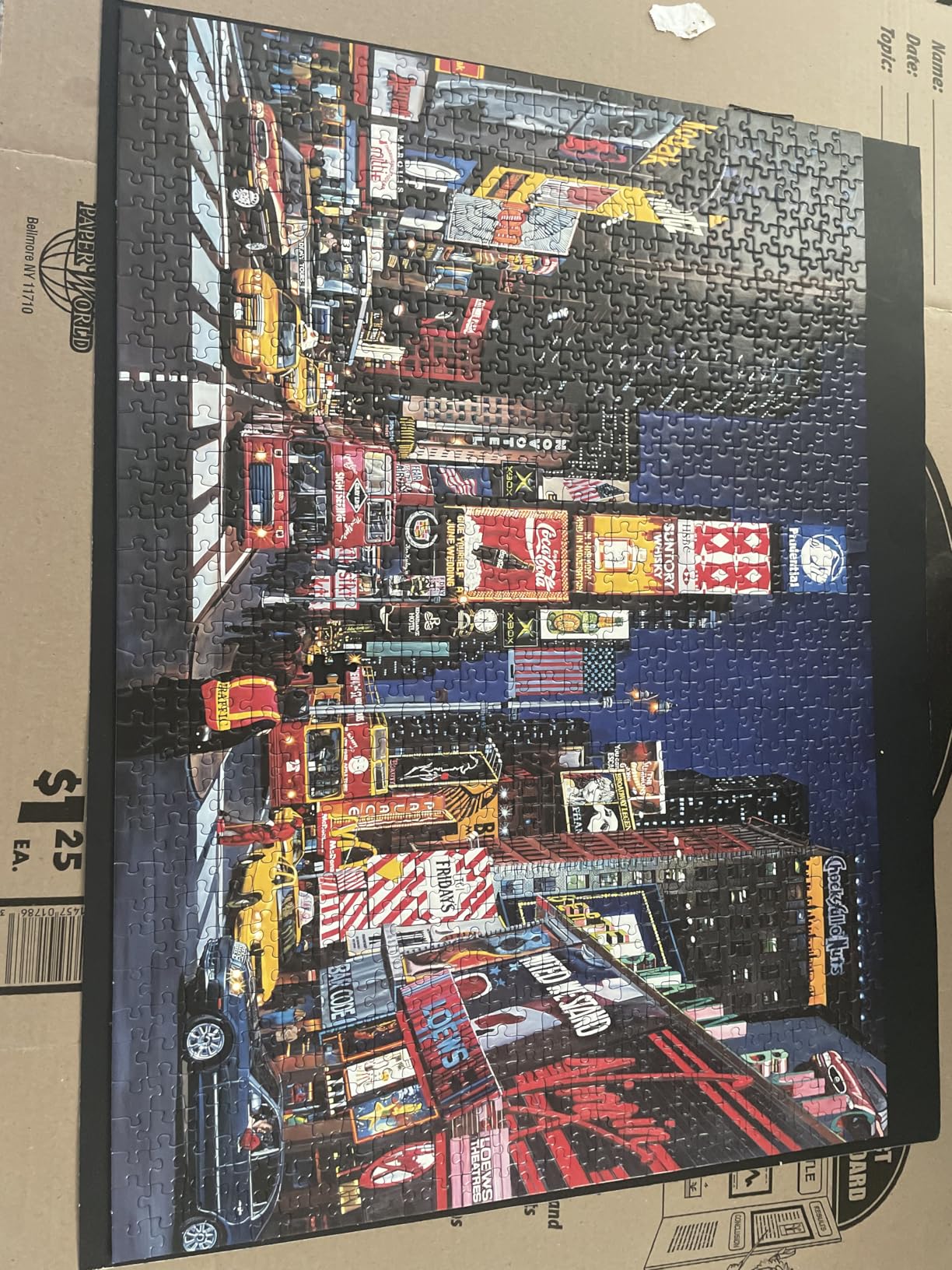 Puzzle Presto Peel & Stick Saver: The Original and Still the Best Way to Preserve Your Finished Puzzle! - 6 Adhesive Sheets and 2 Adhesive Hangers - Customer Photo 2