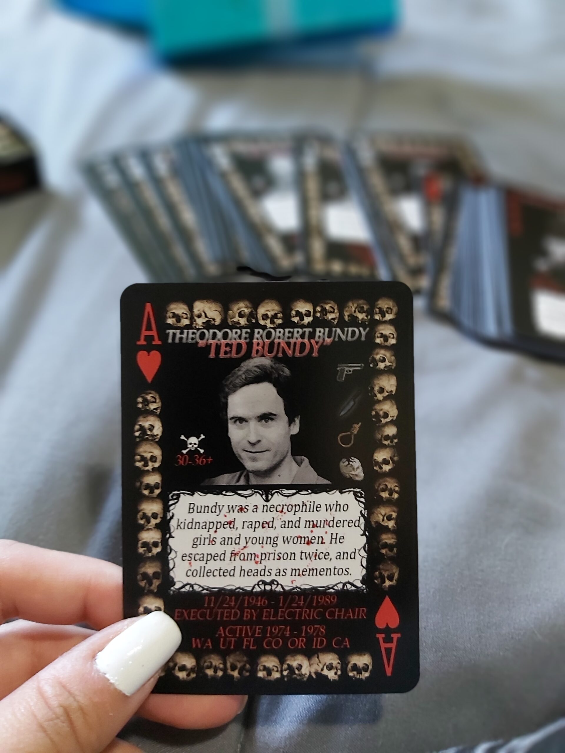 Serial Killer Cards 54 Unique American Serial Killer Playing Cards Customer Review Serial Killer Cards 54 Unique American Serial Killer Playing Cards - Customer Photo 2
