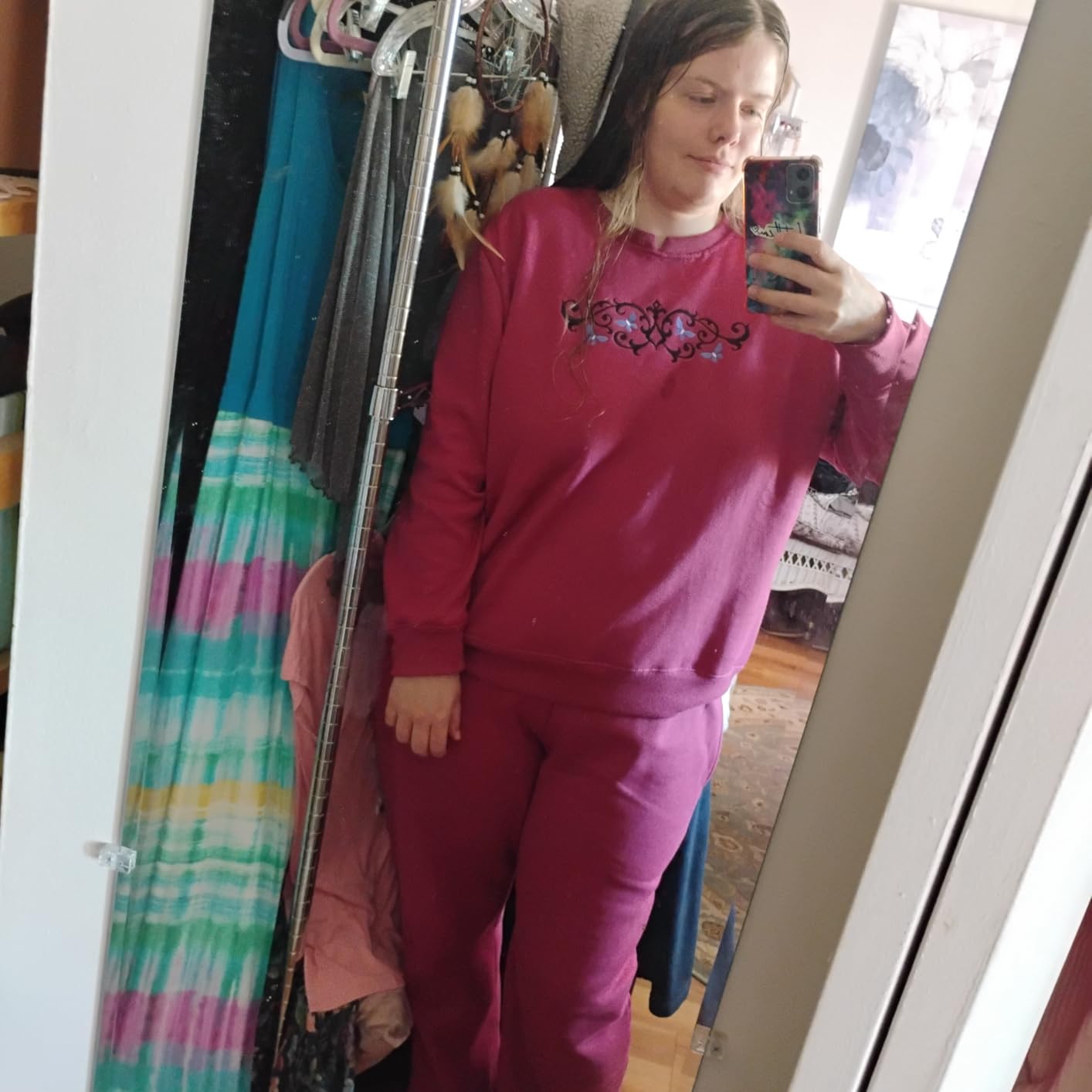 Pembrook Womens Sweat Suits Two-Piece - Ladies Sweatsuits Sets | Embroidered Fleece Sets for Women 2 Piece - Customer Photo 1