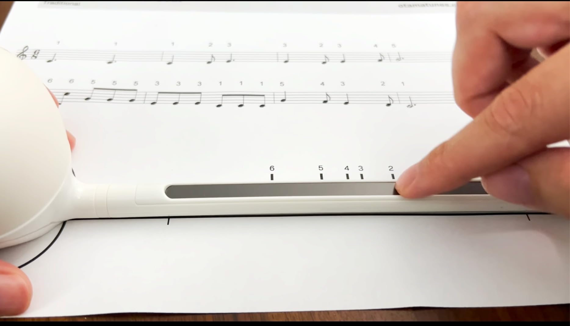 Otamatone Japanese Electronic Musical Instrument Portable Music Synthesizer from Japan by Maywa Denki Studio Award Winning, Educational Fun Gift for Children, Teens & Adults - White Customer Review Otamatone Japanese Electronic Musical Instrument Portable Music Synthesizer from Japan by Maywa Denki Studio Award Winning, Educational Fun Gift for Children, Teens & Adults - White - Customer Photo 2