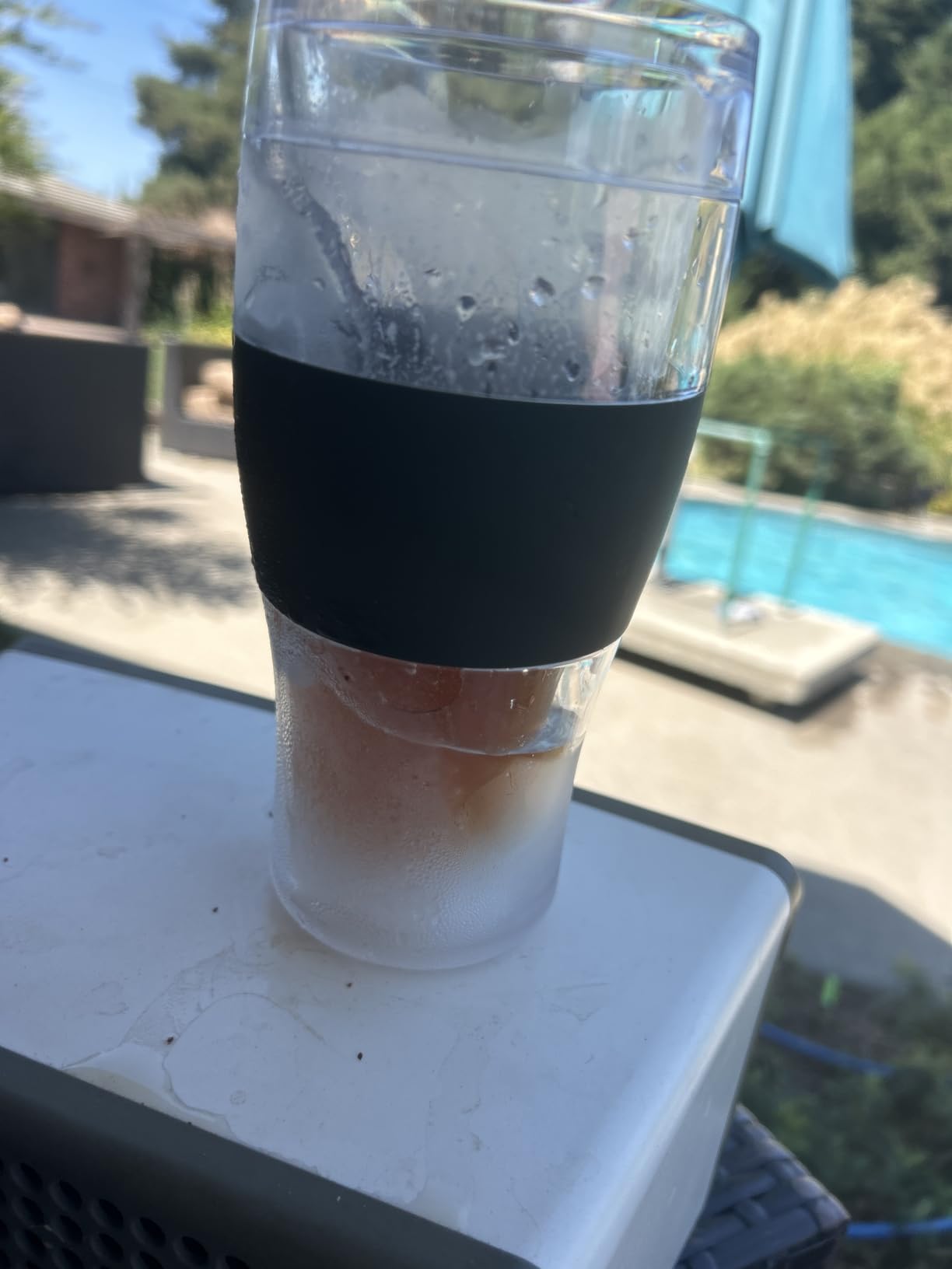 Host Freeze Beer Glasses, Freezable Beer Gifts for Men, Double Wall Insulated Pint Set, Tumbler for Cold Drinks, 16, Set of 2, Gray - Customer Photo 1