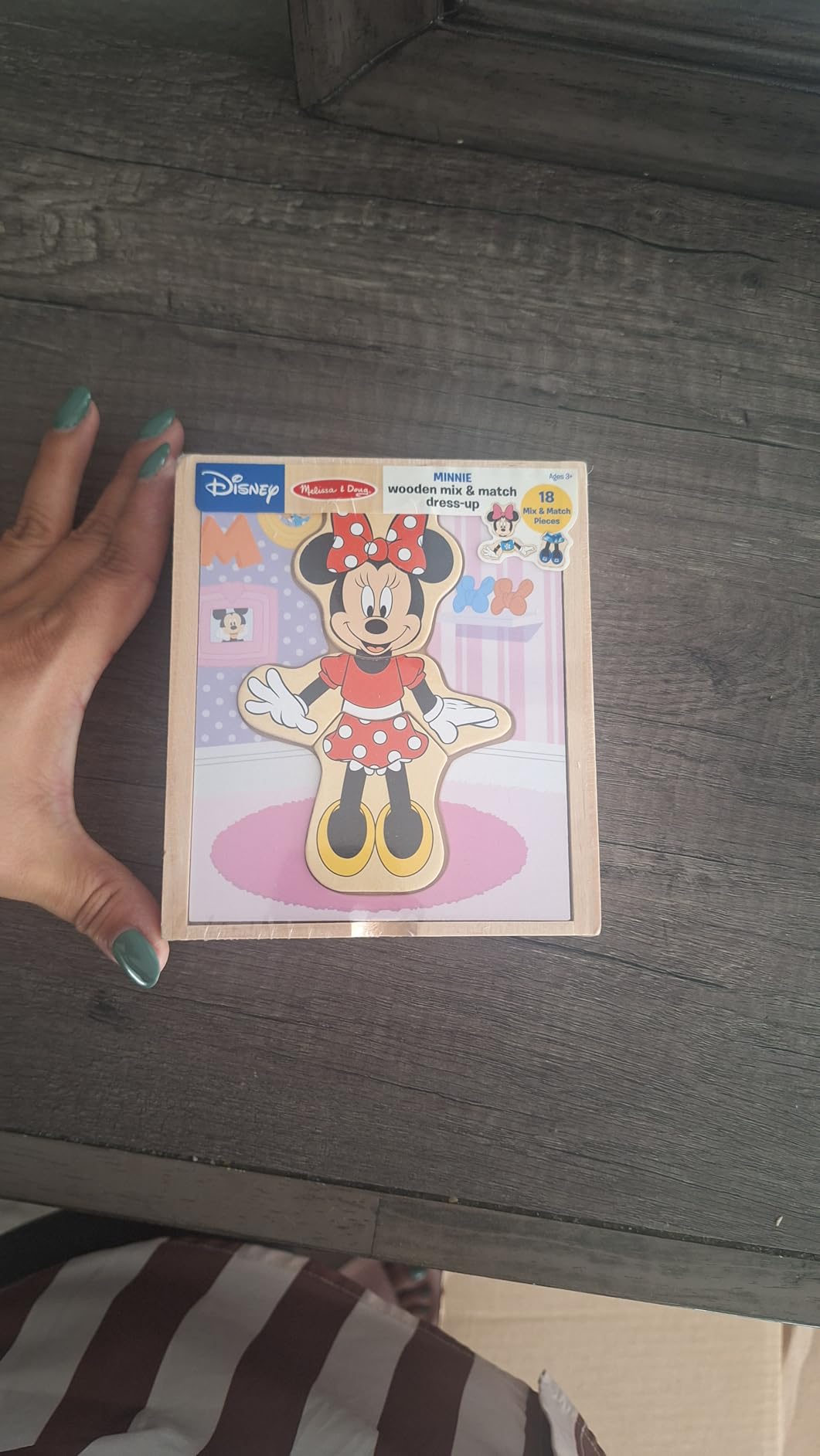 Melissa & Doug Disney Minnie Mouse Dress-Up Puzzle, 18 Pieces Mix and Match Outfits, Sorting & Matching Toy with Storage Case, Educational Puzzle for Toddlers Ages 3+ Customer Review Melissa & Doug Disney Minnie Mouse Dress-Up Puzzle, 18 Pieces Mix and Match Outfits, Sorting & Matching Toy with Storage Case, Educational Puzzle for Toddlers Ages 3+ - Customer Photo 3