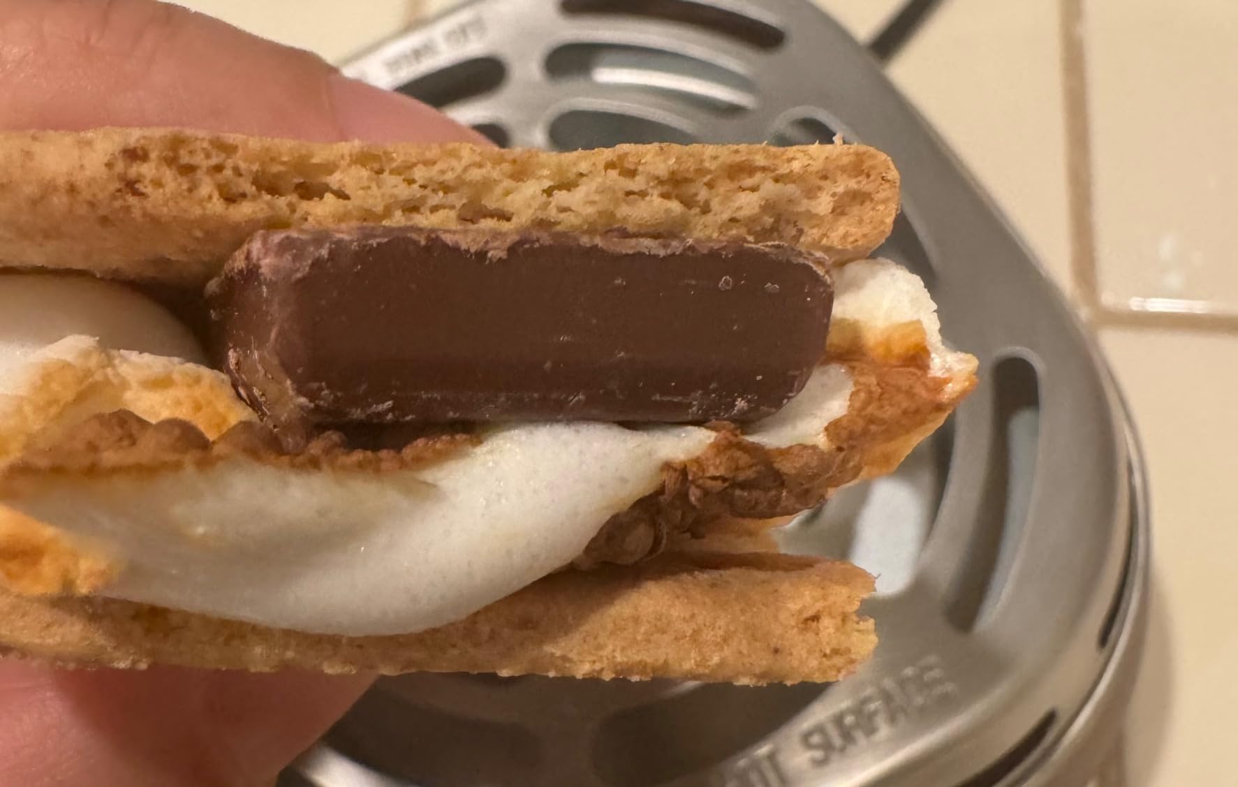 Nostalgia Tabletop Indoor Electric S'mores Maker - Smores Kit With Marshmallow Roasting Sticks and 4 Trays for Graham Crackers, Chocolate, and Marshmallows - Movie Night Supplies - Brown - Customer Photo 3