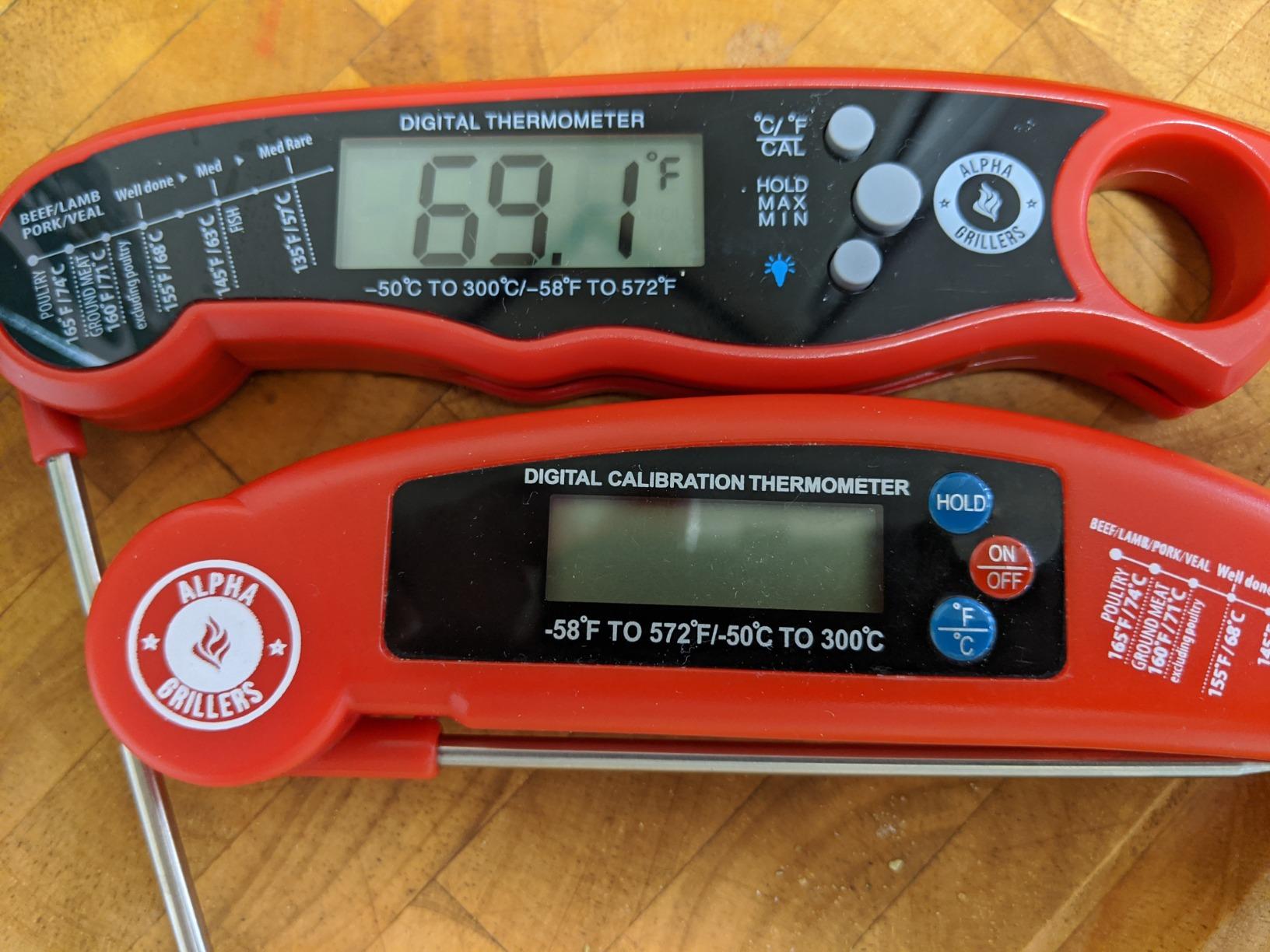 Alpha Grillers Meat Thermometer Digital - Instant Read Food Thermometer for Cooking and Grilling Stocking Stuffers for Men Christmas Gifts for Men - Customer Photo 1