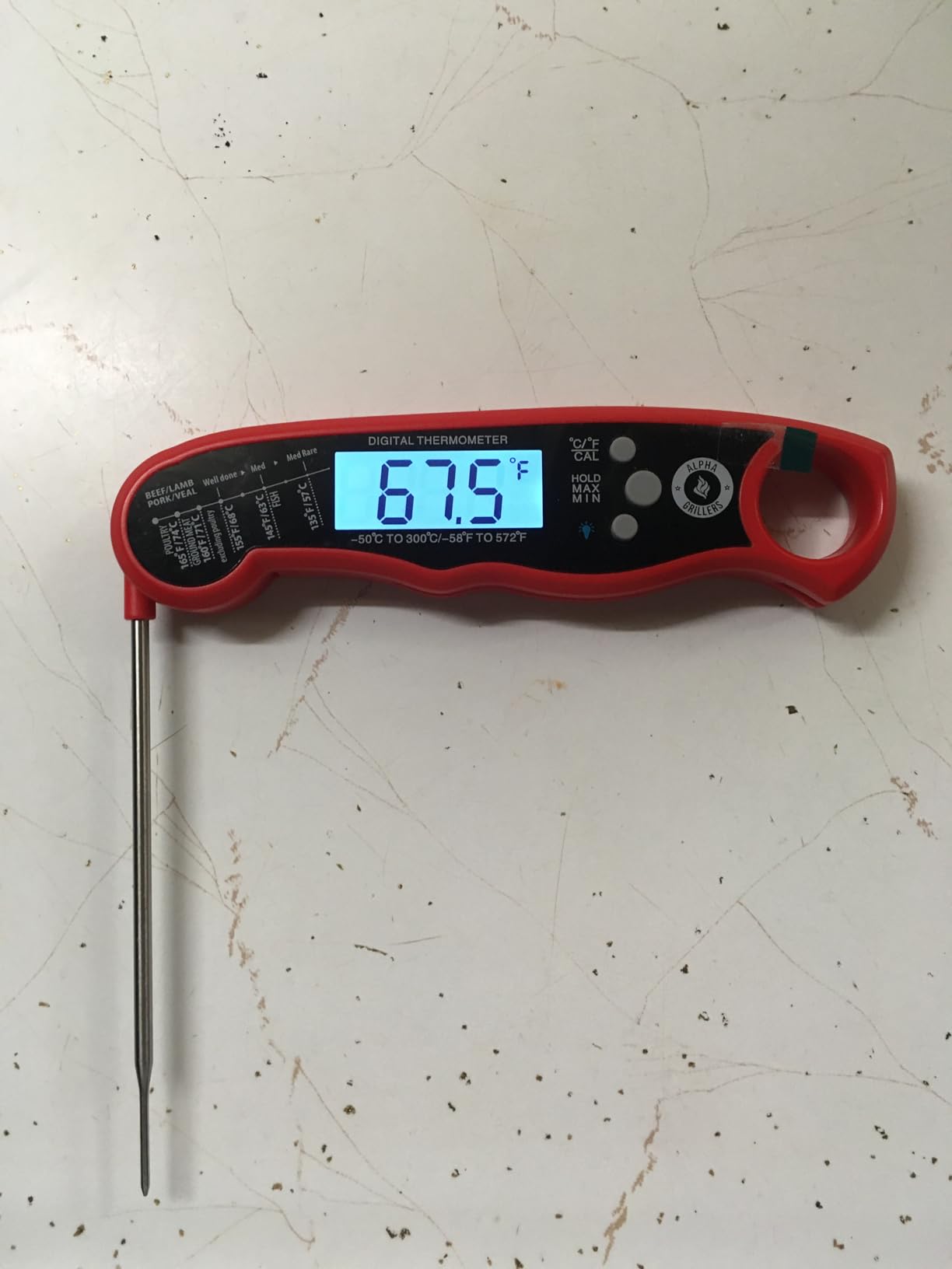 Alpha Grillers Meat Thermometer Digital - Instant Read Food Thermometer for Cooking and Grilling Stocking Stuffers for Men Gifts for Men - Customer Photo 4
