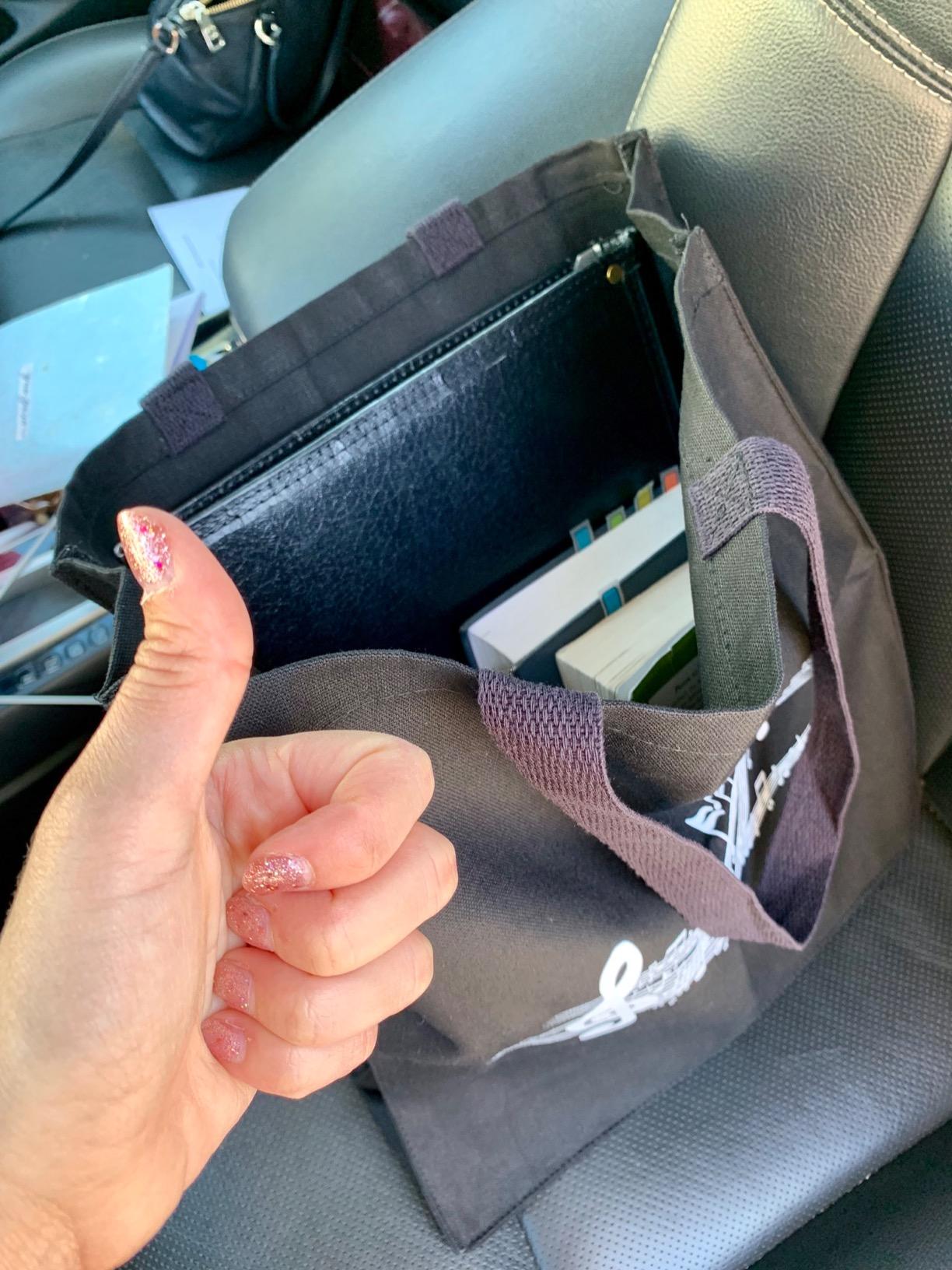 Large Gusseted Canvas Music Tote - Perfect Piano Bag for Books & More - Teacher Gifts - Customer Photo 1