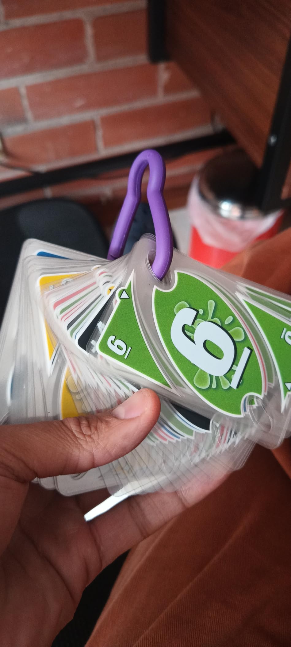 Mattel Games UNO Splash Card Game with Waterproof Cards and Portable Clip for Travel, Camping and Game Nights Away - Customer Photo 1