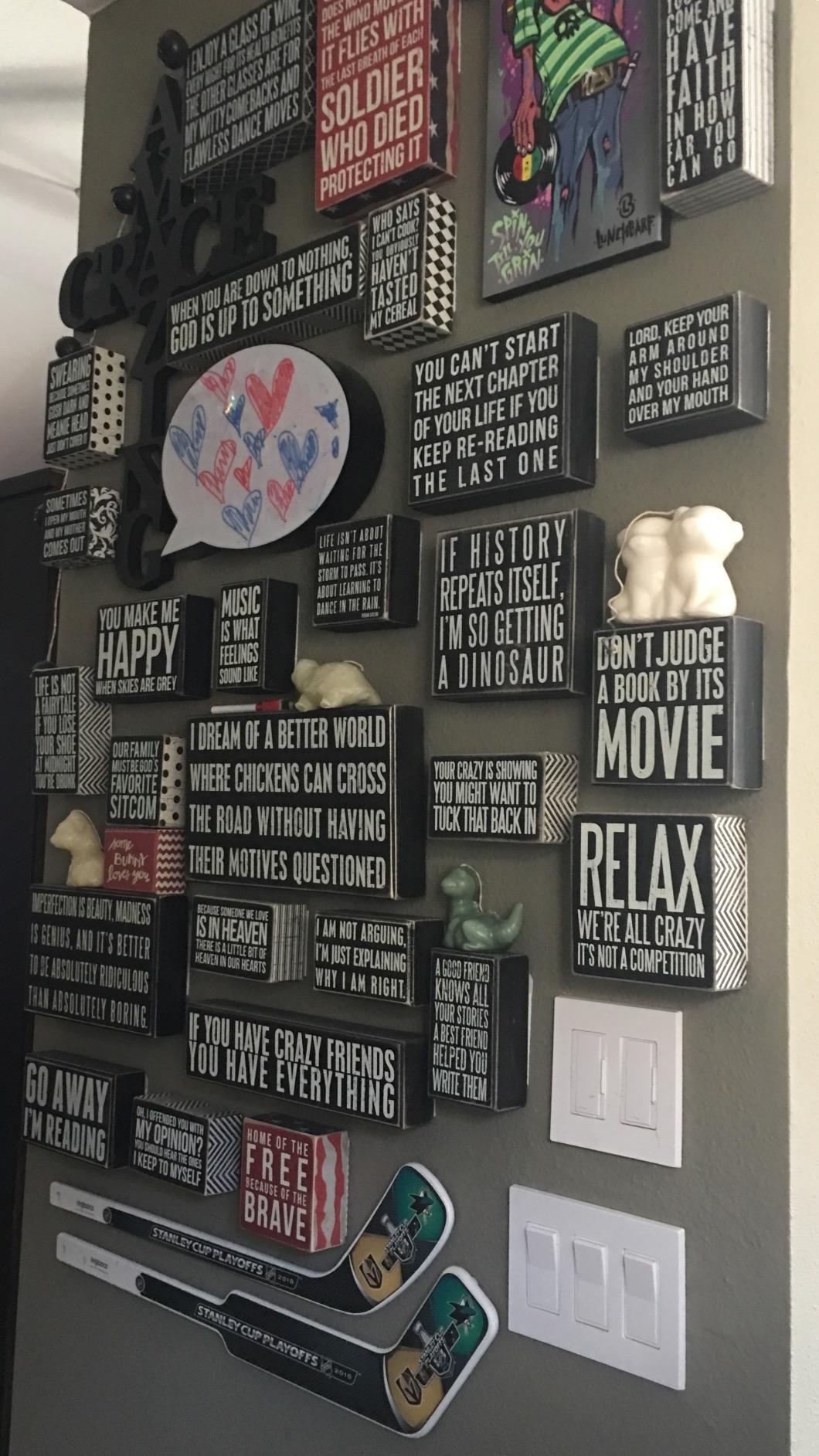 Primitives by Kathy Box Sign - Music Is What Feelings Sound Like, Black, White, 3x4.5 inches - Customer Photo 1