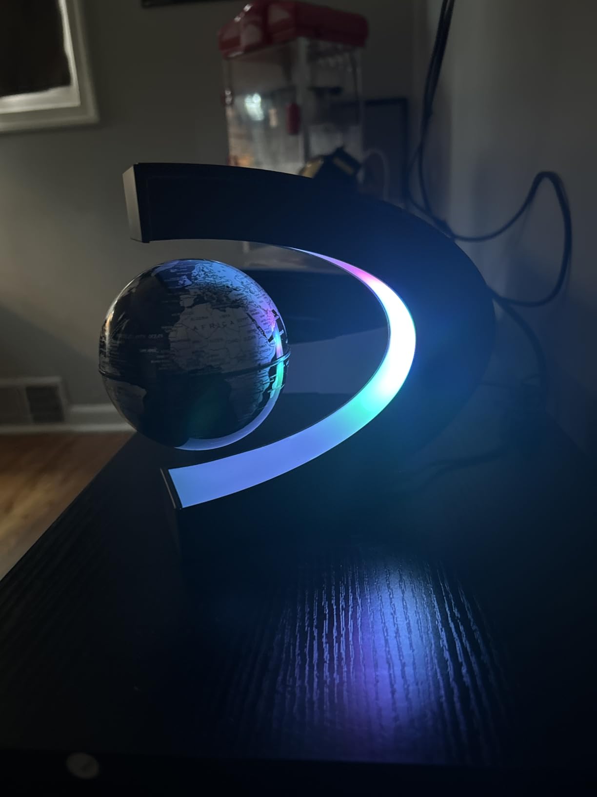 Magnetic Levitating Globe with LED Light, Cool Tech Gift for Men Father Boys and Girls Customer Review Magnetic Levitating Globe with LED Light, Cool Tech Gift for Men Father Boys and Girls - Customer Photo 2