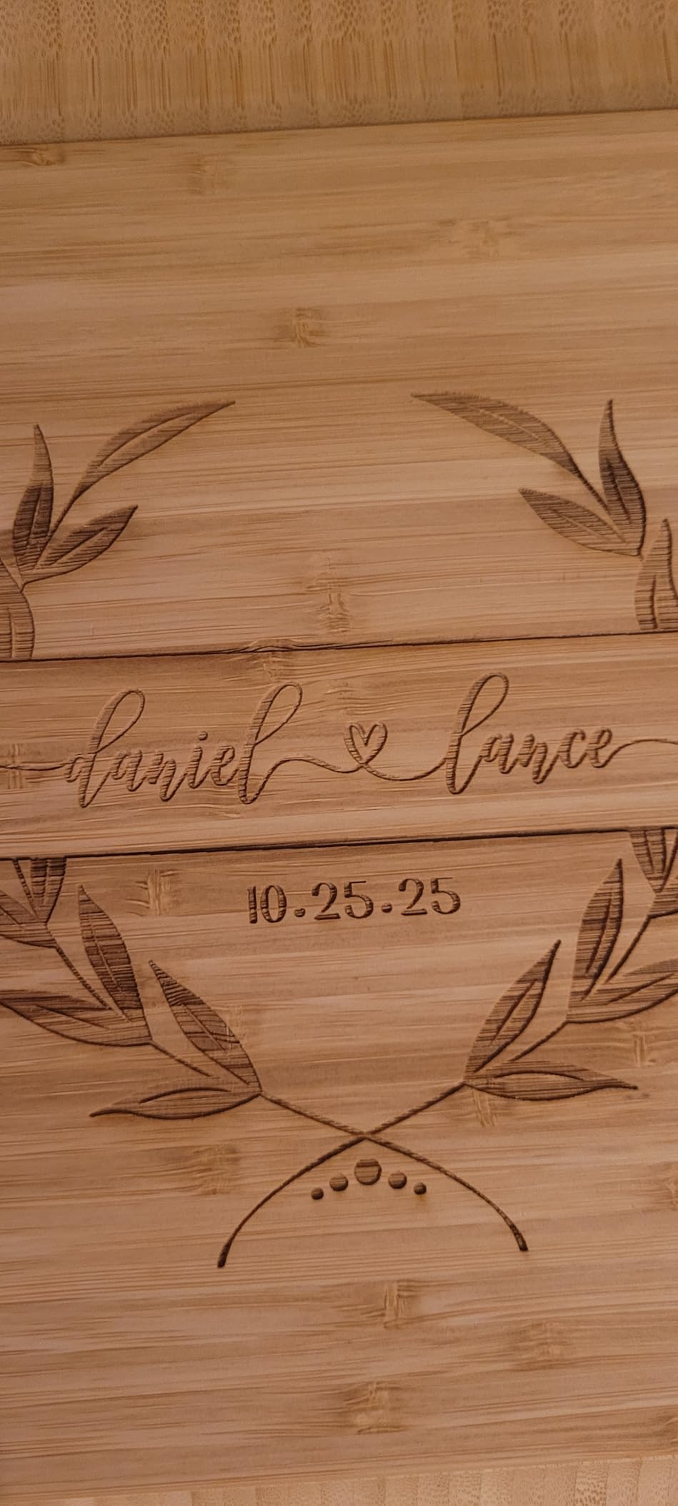 Charcuterie Board Gift Set - Bamboo Cheese Board and Knife Set - Housewarming Gifts for New Home, Wedding Gifts for Couples 2025, Bridal Shower Gifts, Birthday Gifts for Women Customer Review Charcuterie Board Gift Set - Bamboo Cheese Board and Knife Set - Housewarming Gifts for New Home, Wedding Gifts for Couples 2025, Bridal Shower Gifts, Birthday Gifts for Women - Customer Photo 1