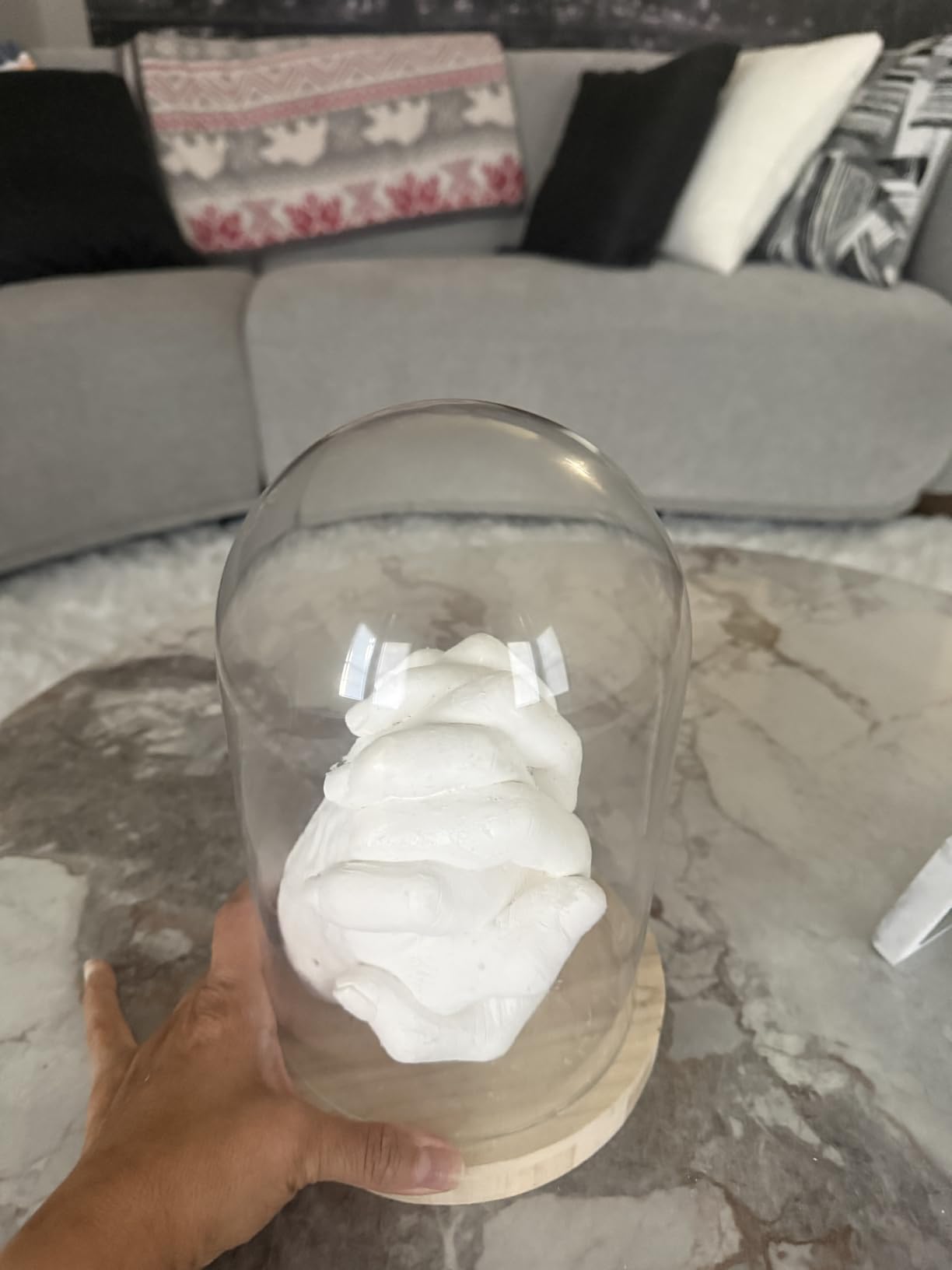 Luna Bean Hand Casting Kit – The Original Hand Mold Kit for Couples – Christmas Gifts for Women, Bridal Shower, Wedding, Engagement Gifts Her Him Anniversary Men Mom Wife Husband Boyfriend Girlfriend - Customer Photo 3