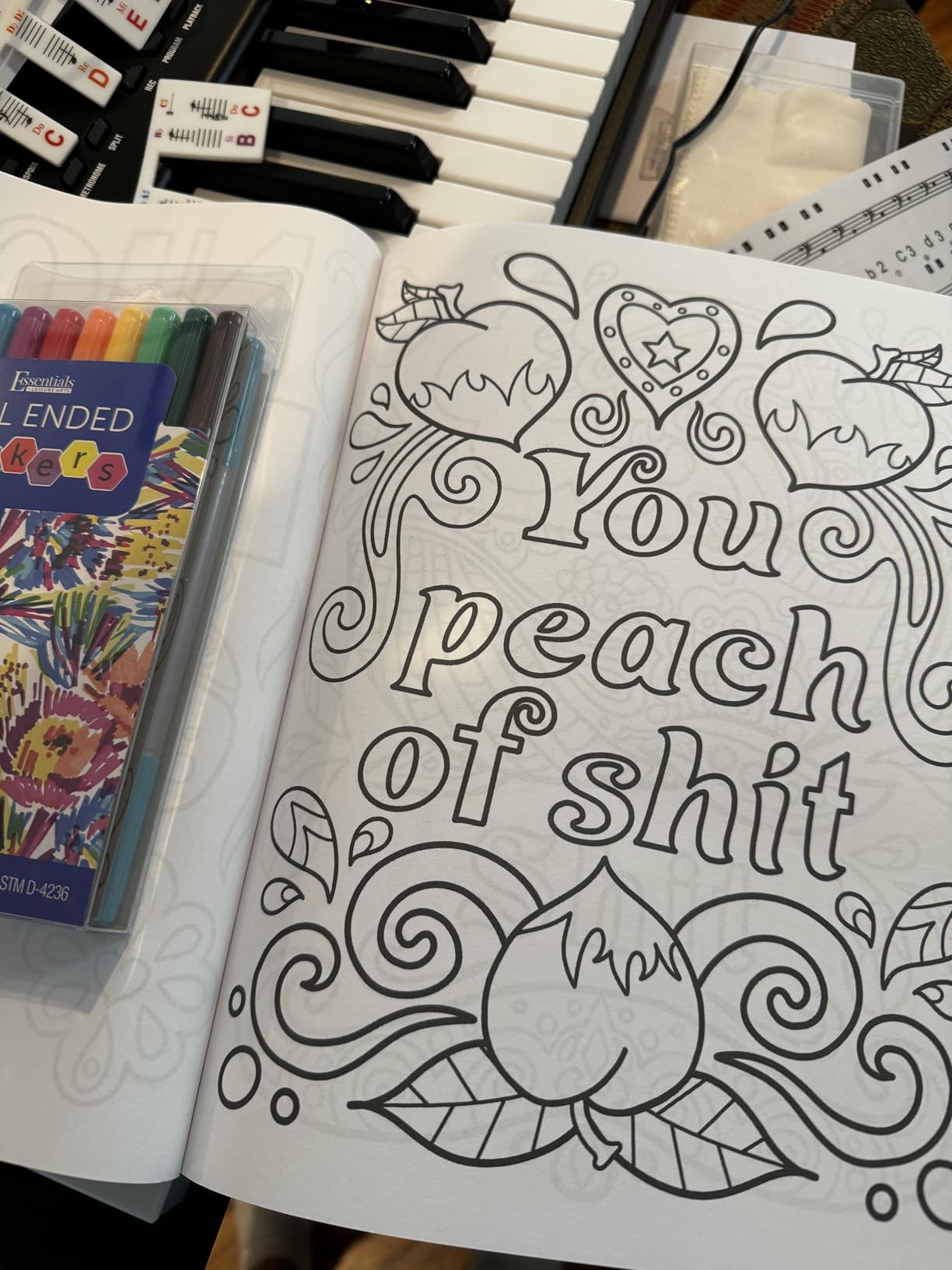 Maybe Swearing Will Help Adult Coloring Book Set - for Adults Relaxation with Markers in a Case - Motivational Swear Word Anxiety Relief - Color Cuss & Laugh Your Way to Less Stress Customer Review Maybe Swearing Will Help Adult Coloring Book Set - for Adults Relaxation with Markers in a Case - Motivational Swear Word Anxiety Relief - Color Cuss & Laugh Your Way to Less Stress - Customer Photo 4
