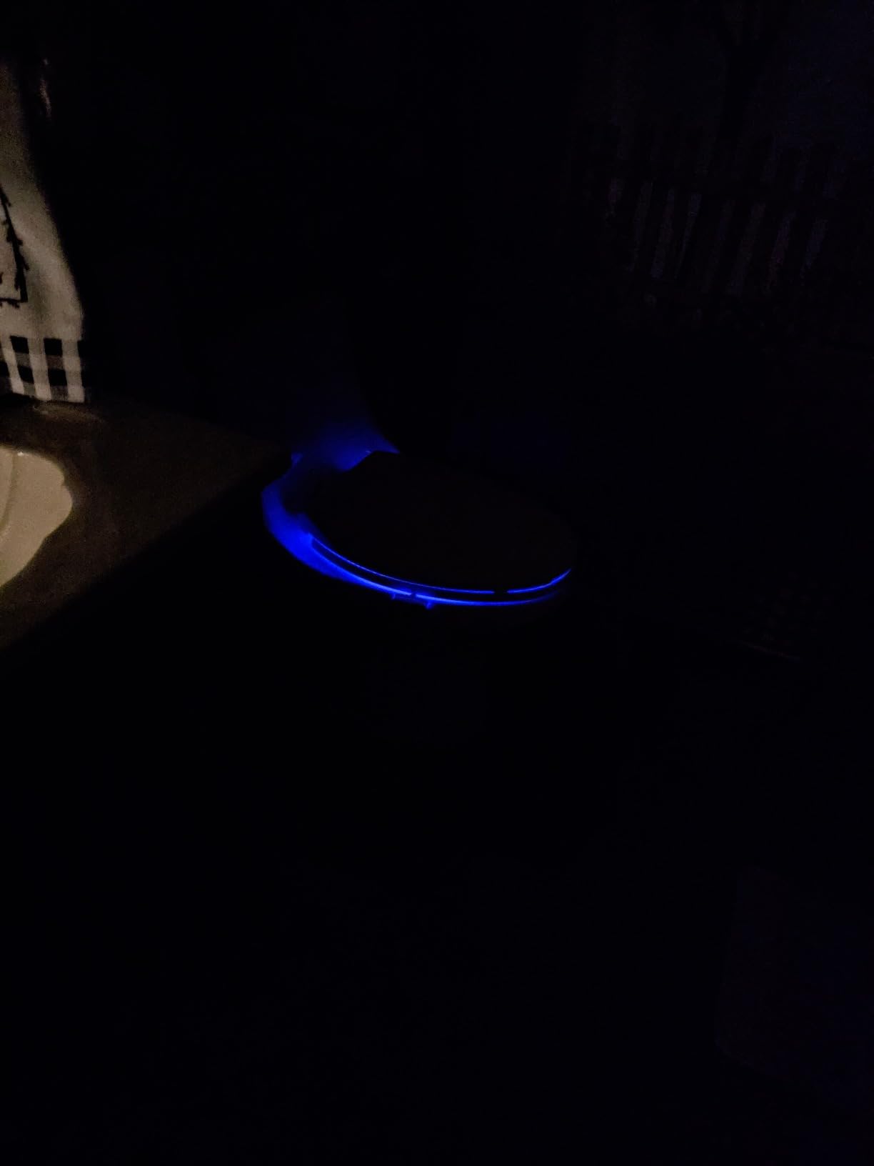 ToiLight The Original Toilet Bowl Night Light. Fun Useful Bathroom Motion Sensor Tech Gadget. Funny Novelty Birthday Gift Idea. Stocking Stuffer for Him Her Guys Men Mom Brother - Customer Photo 2