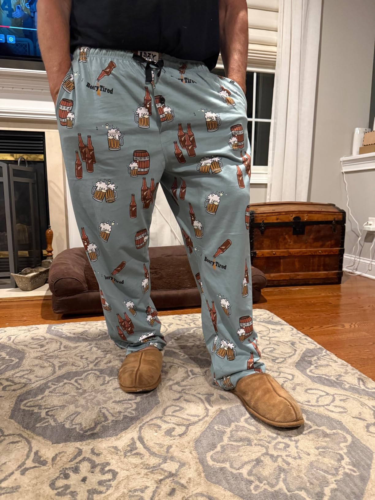 Lazy One Funny Ocean Pajama Pants For Men, Men's Separate Bottoms, Lounge Pants, Fishing PJs - Customer Photo 1