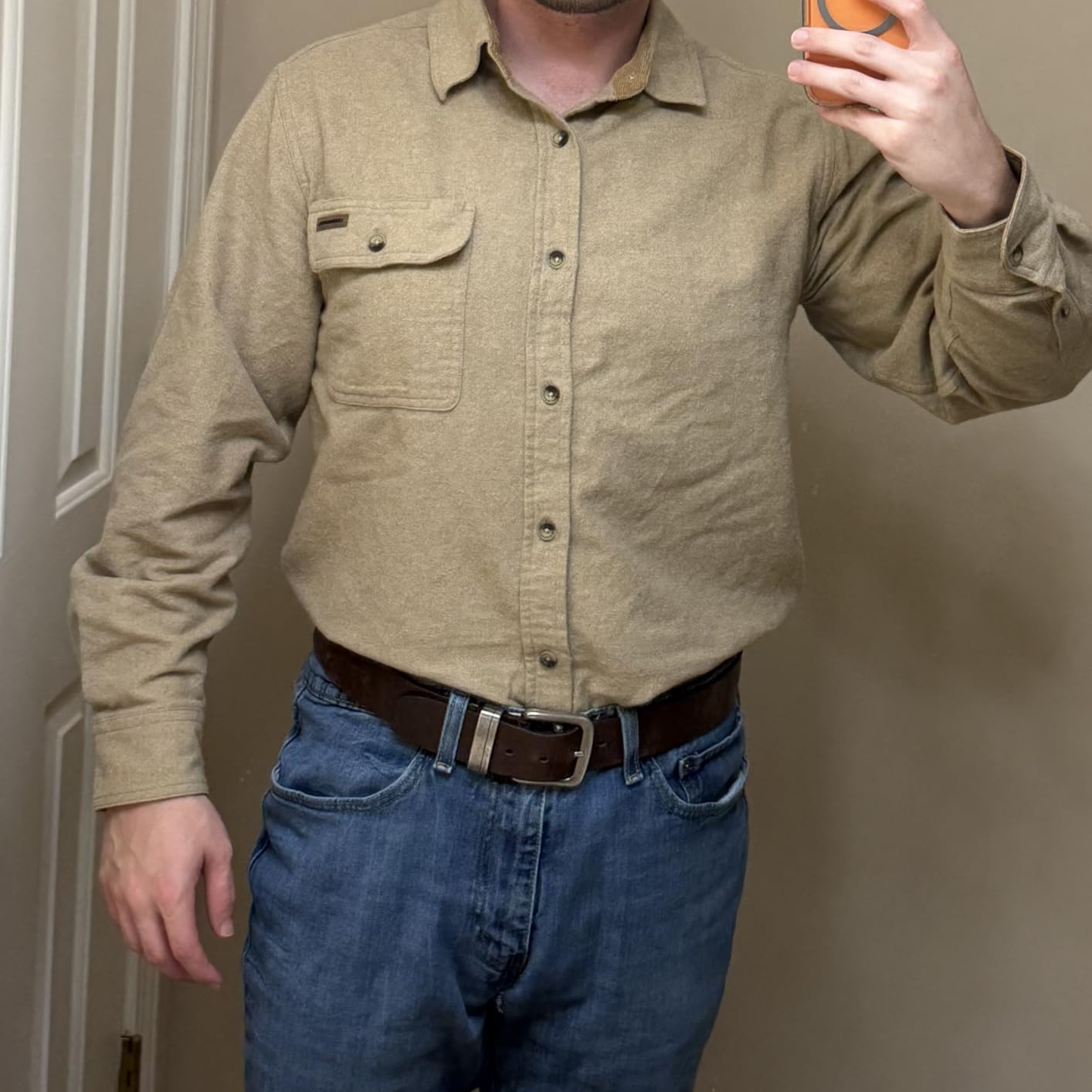 Legendary Whitetails Men's Flannel Shirt Long Sleeve Button Down 100% Cotton, Large, Charcoal Heather Customer Review Legendary Whitetails Men's Flannel Shirt Long Sleeve Button Down 100% Cotton, Large, Charcoal Heather - Customer Photo 2